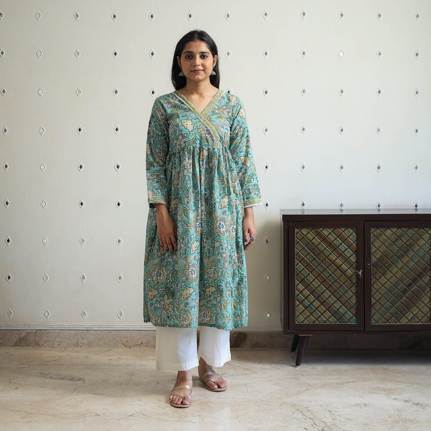 Sanganeri print Kurta