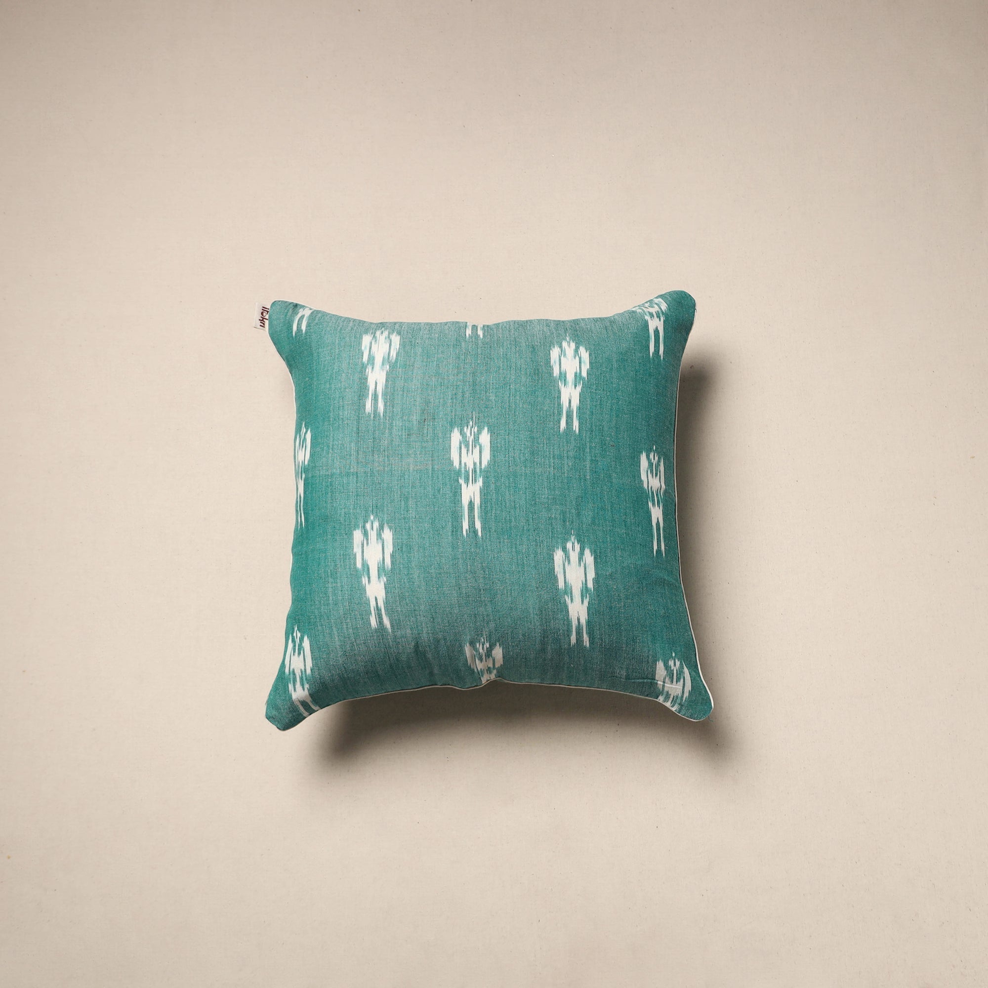 Black - Pochampally Ikat Cushion Cover 17