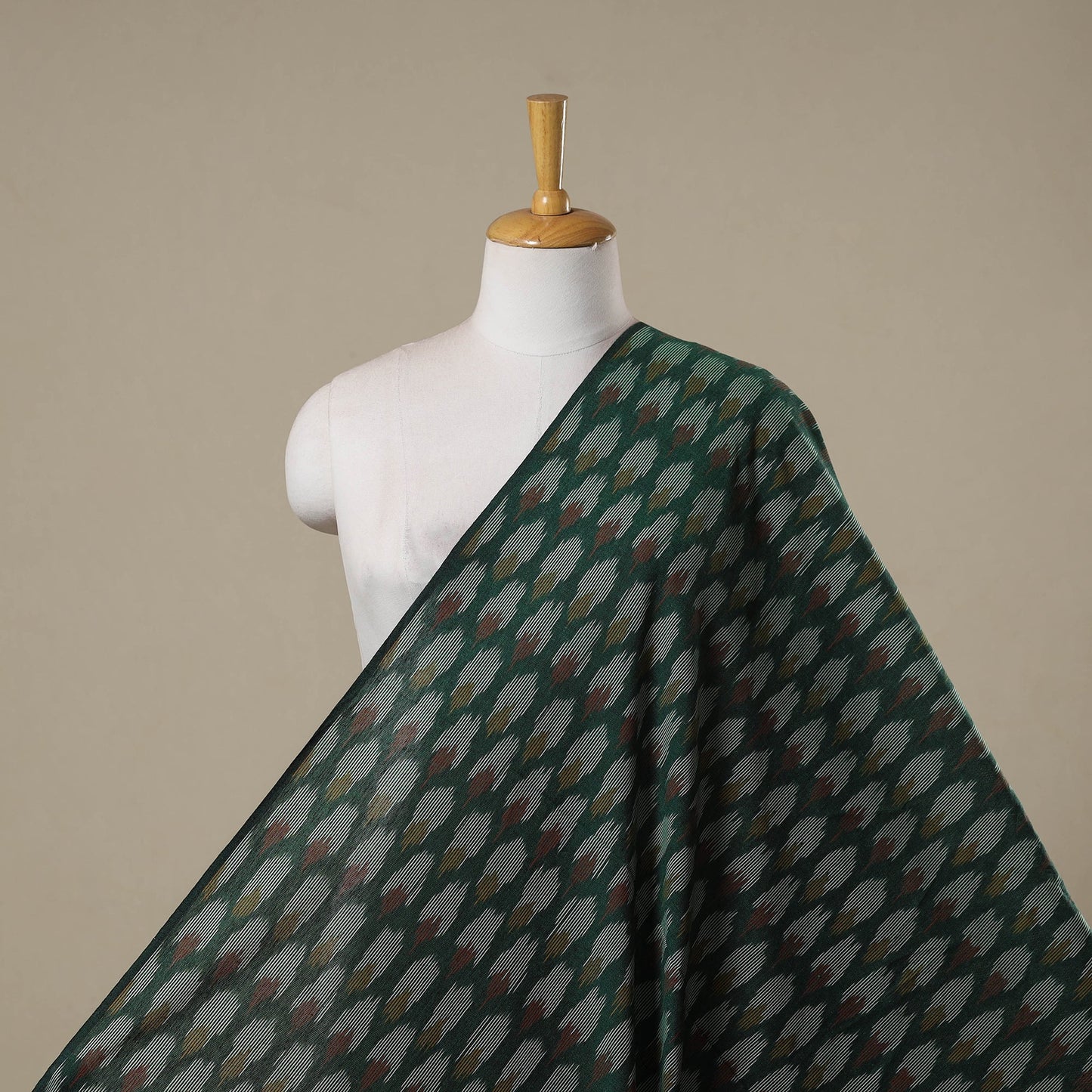 Cotton pochampally ikat fabric 08 - handcrafted