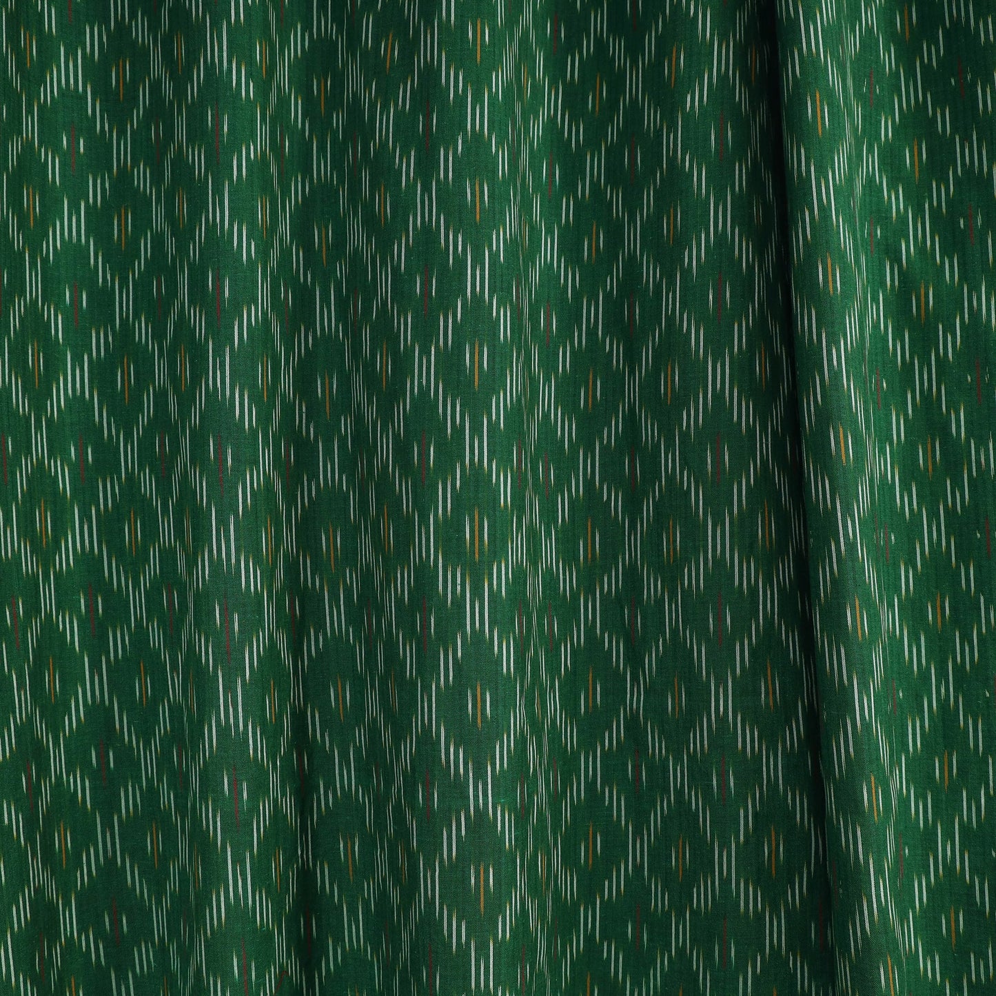 Green - cotton window pochampally ikat curtain (5 x 3 feet)