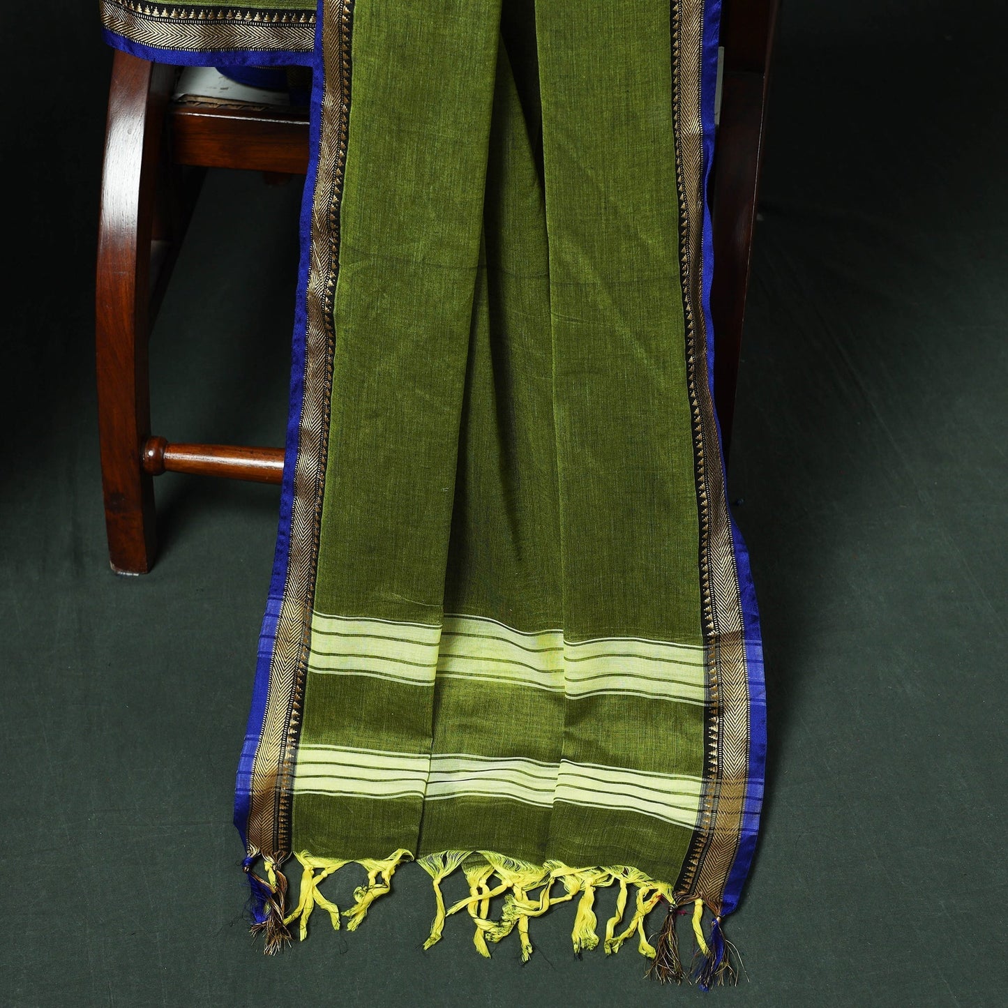 Dharwad cotton 3pc unstitched dress material with thread