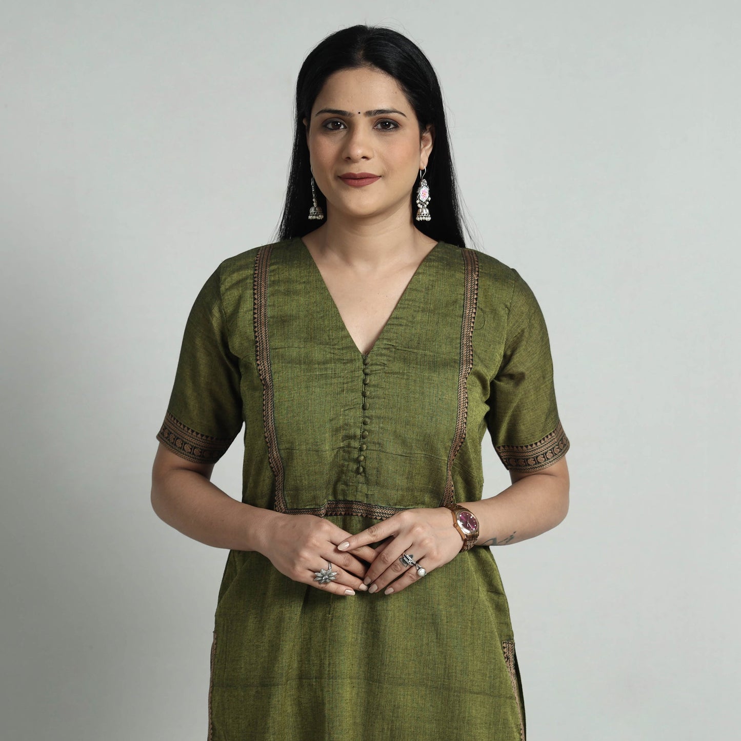 Buy Dharwad Cotton Kurta with Palazzo & Dupatta Set Online at iTokri.com