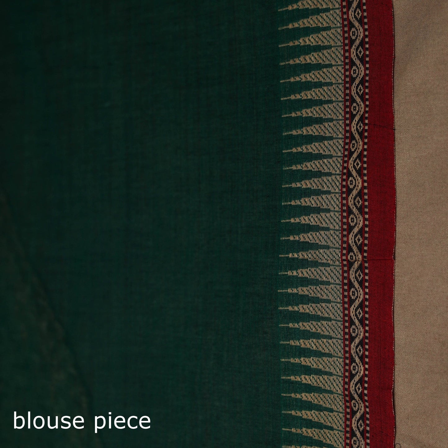 Dharwad cotton saree with border 08 - handcrafted