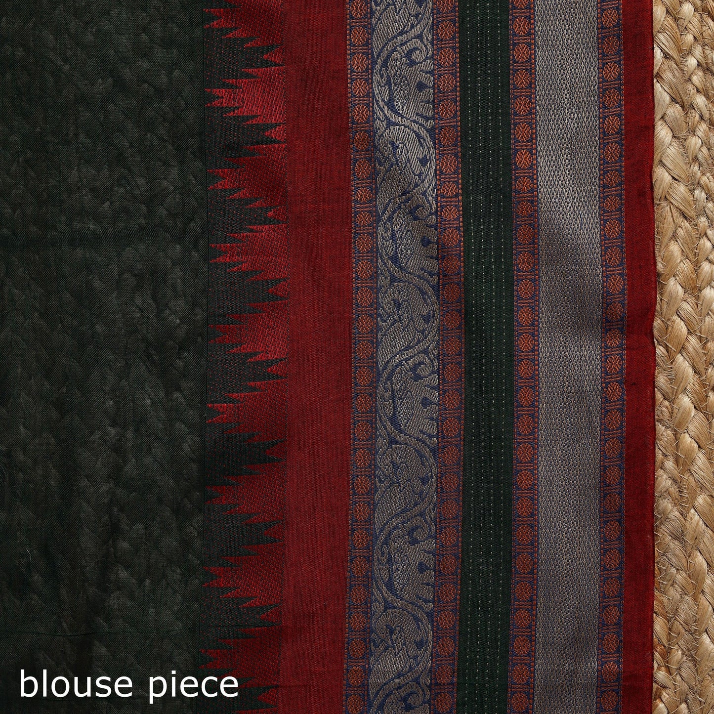 Dharwad cotton saree with border 24 - handcrafted