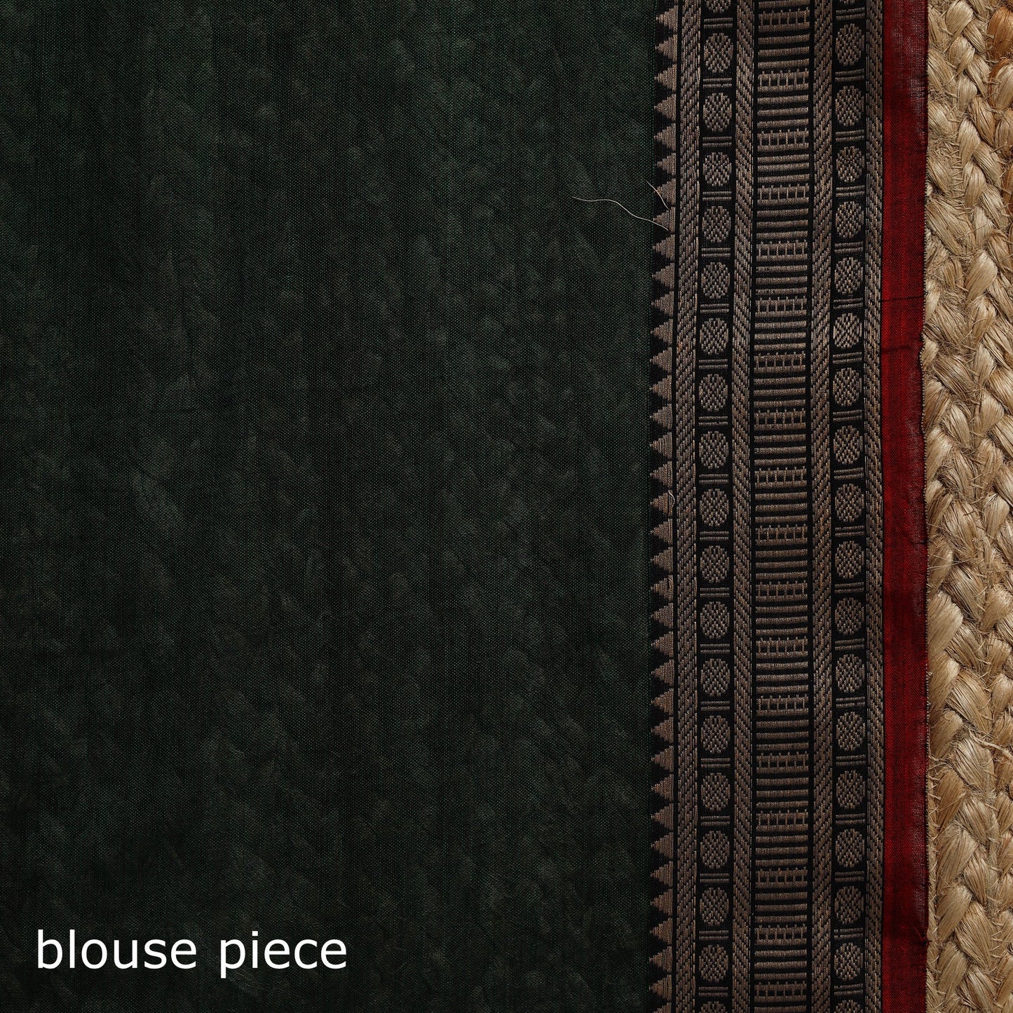 Dharwad cotton saree with border 37 - handcrafted
