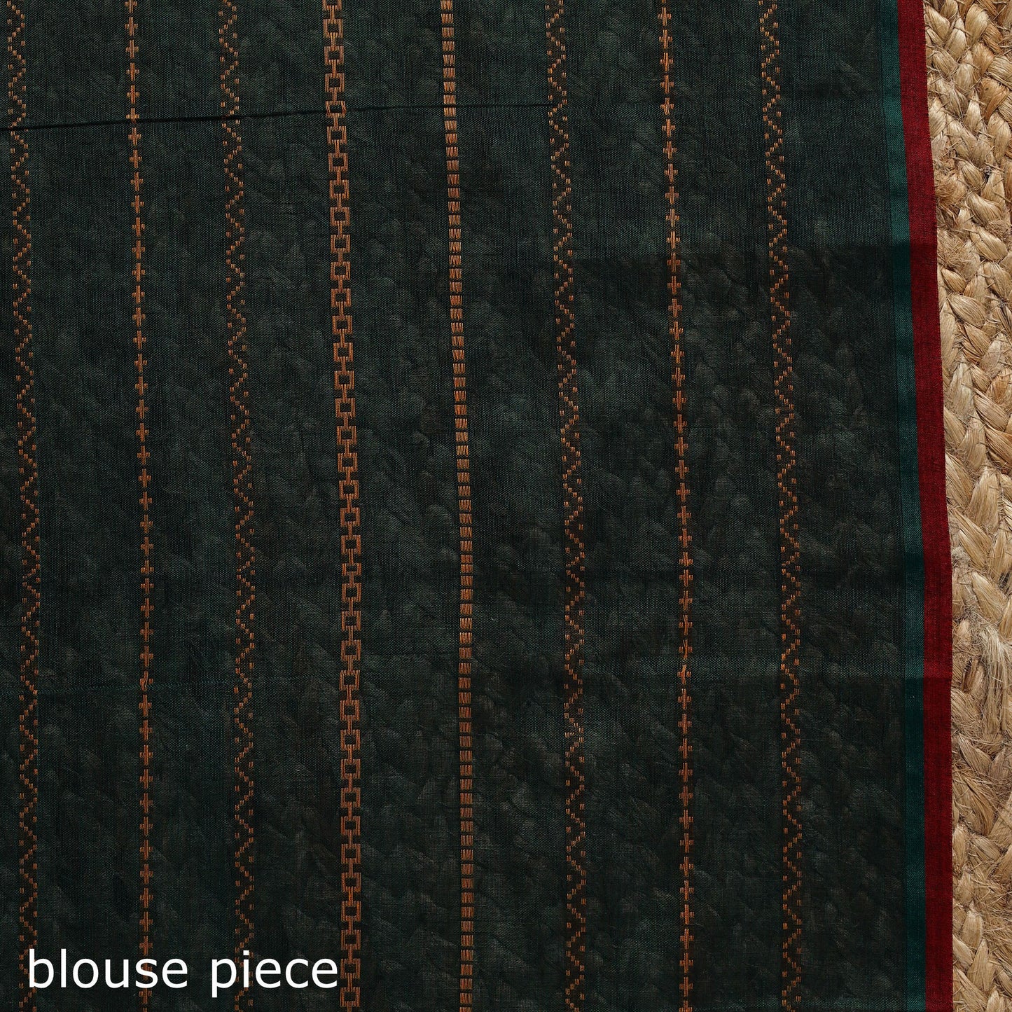 Dharwad cotton saree with thread stripes 09 - handcrafted
