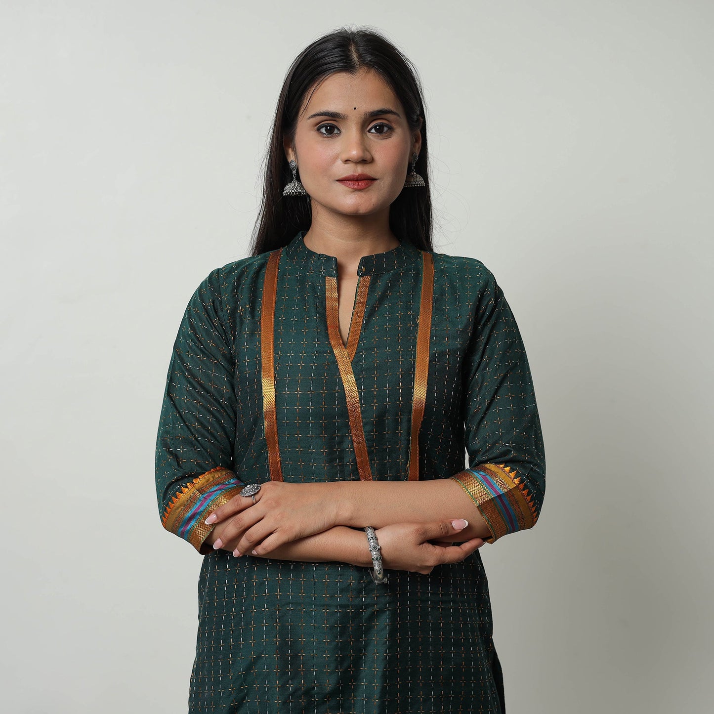 Dharwad Cotton Kurta for Women Straight & Elegant