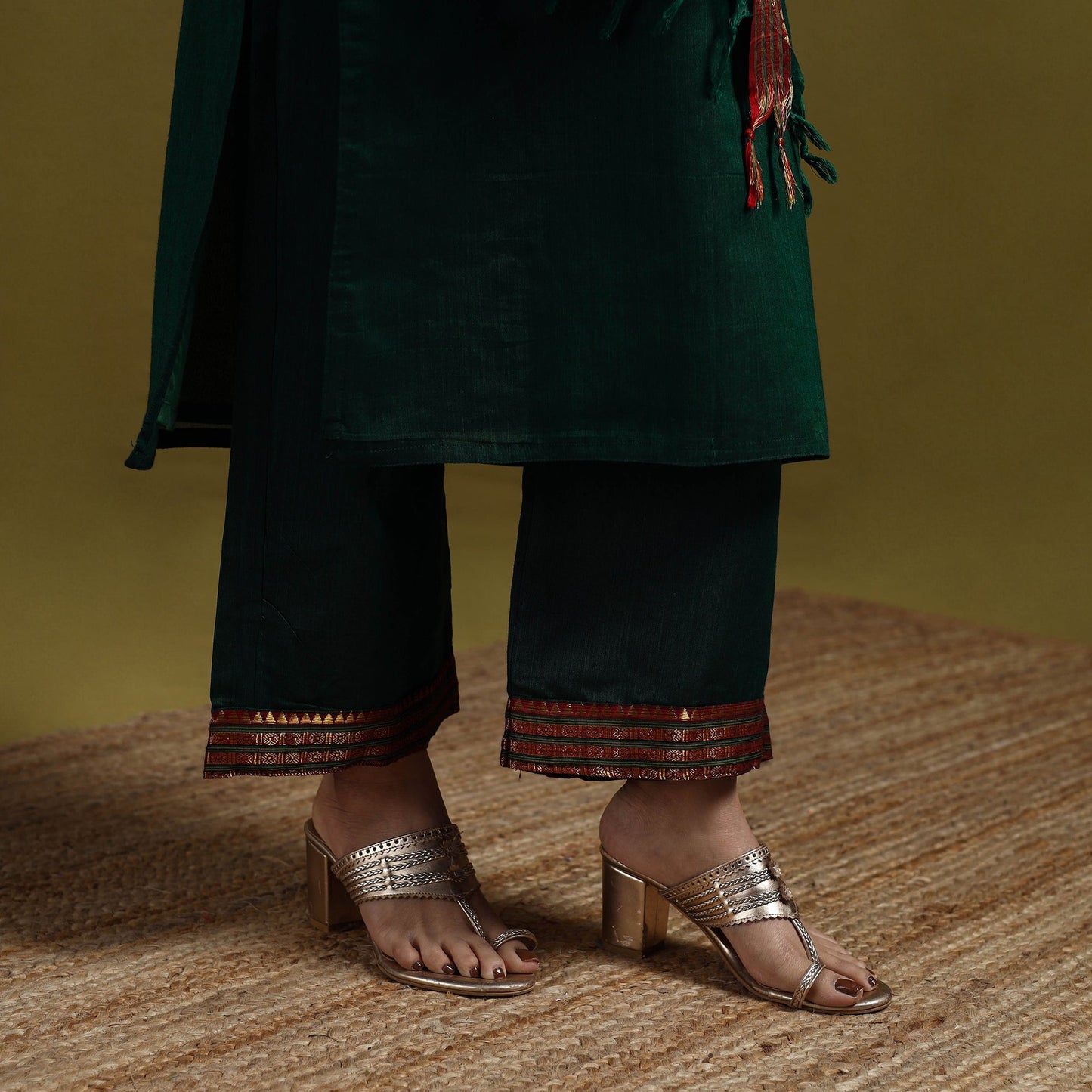Dharwad cotton suit set with dupatta for women 10