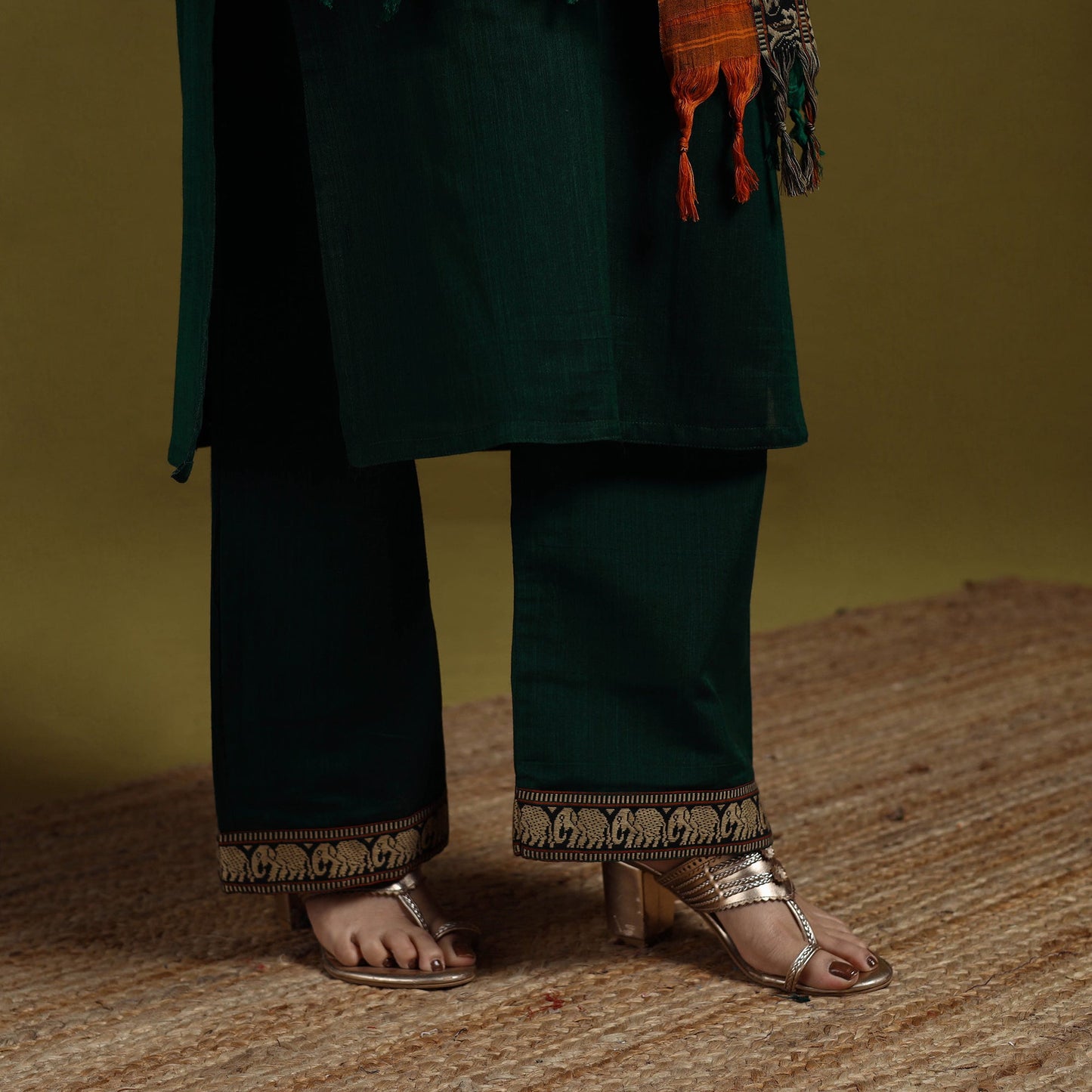 Dharwad cotton suit set with dupatta for women 13