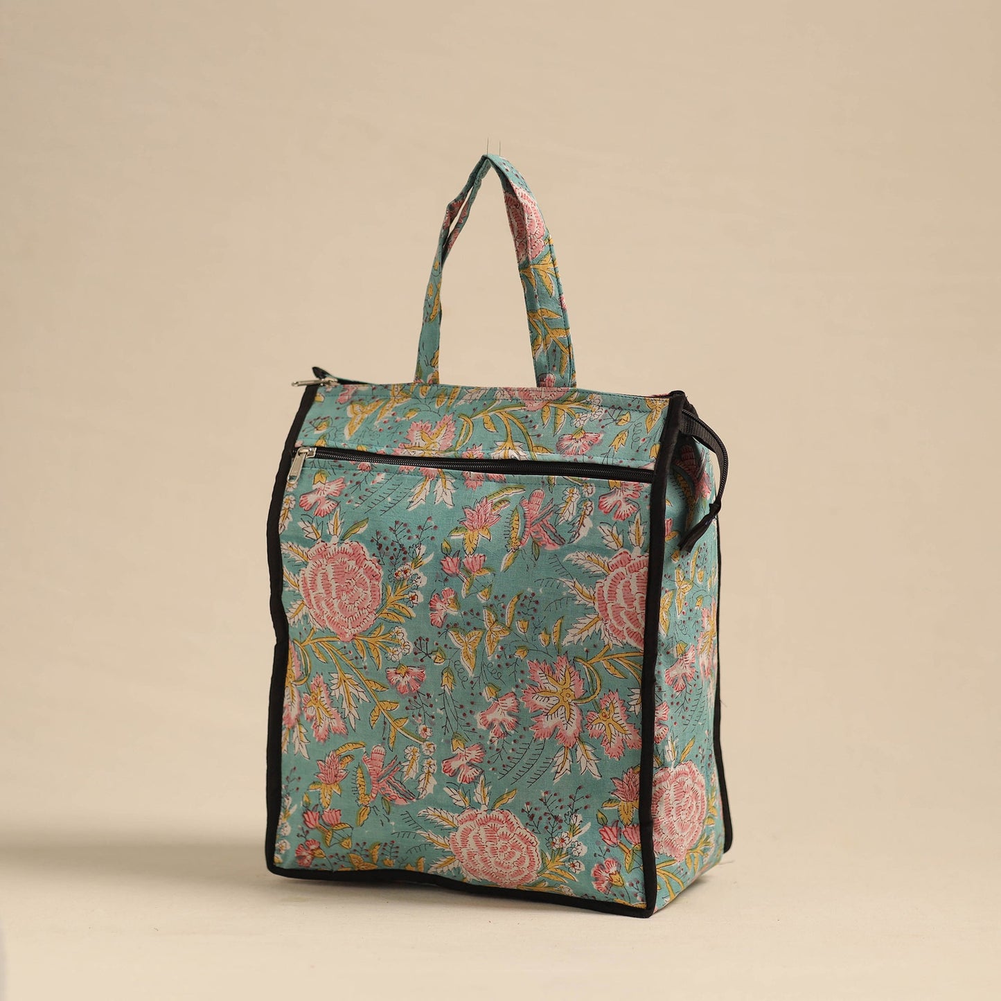 Green Eco-Friendly Handmade Cotton Handbag for Women