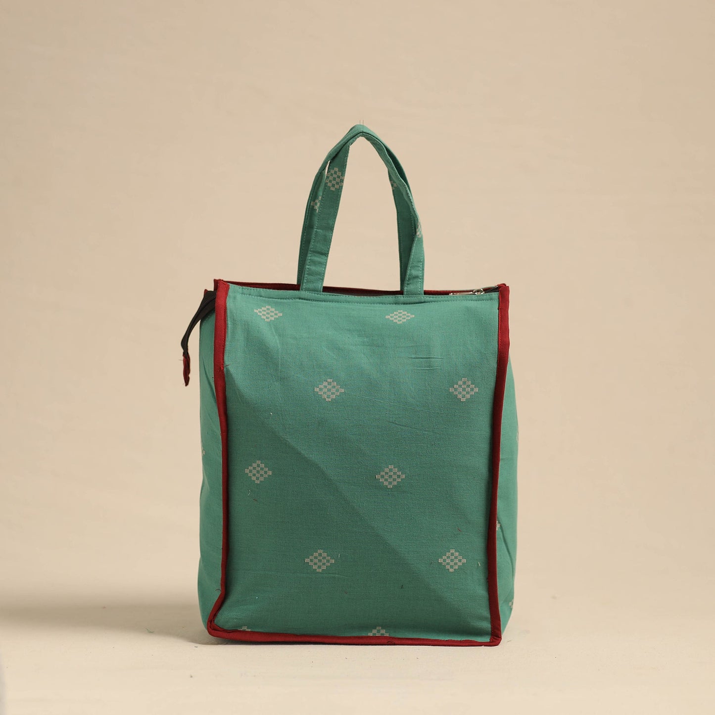 Green Eco-Friendly Handmade Cotton Handbag for Women