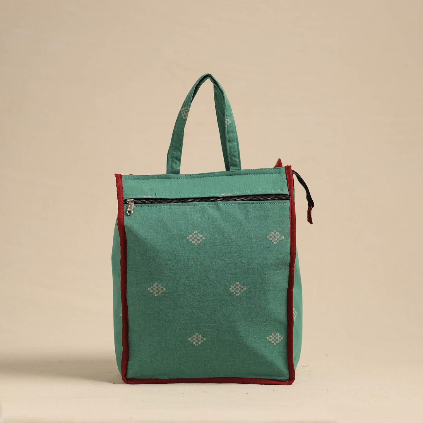 Green Eco-Friendly Handmade Cotton Handbag for Women