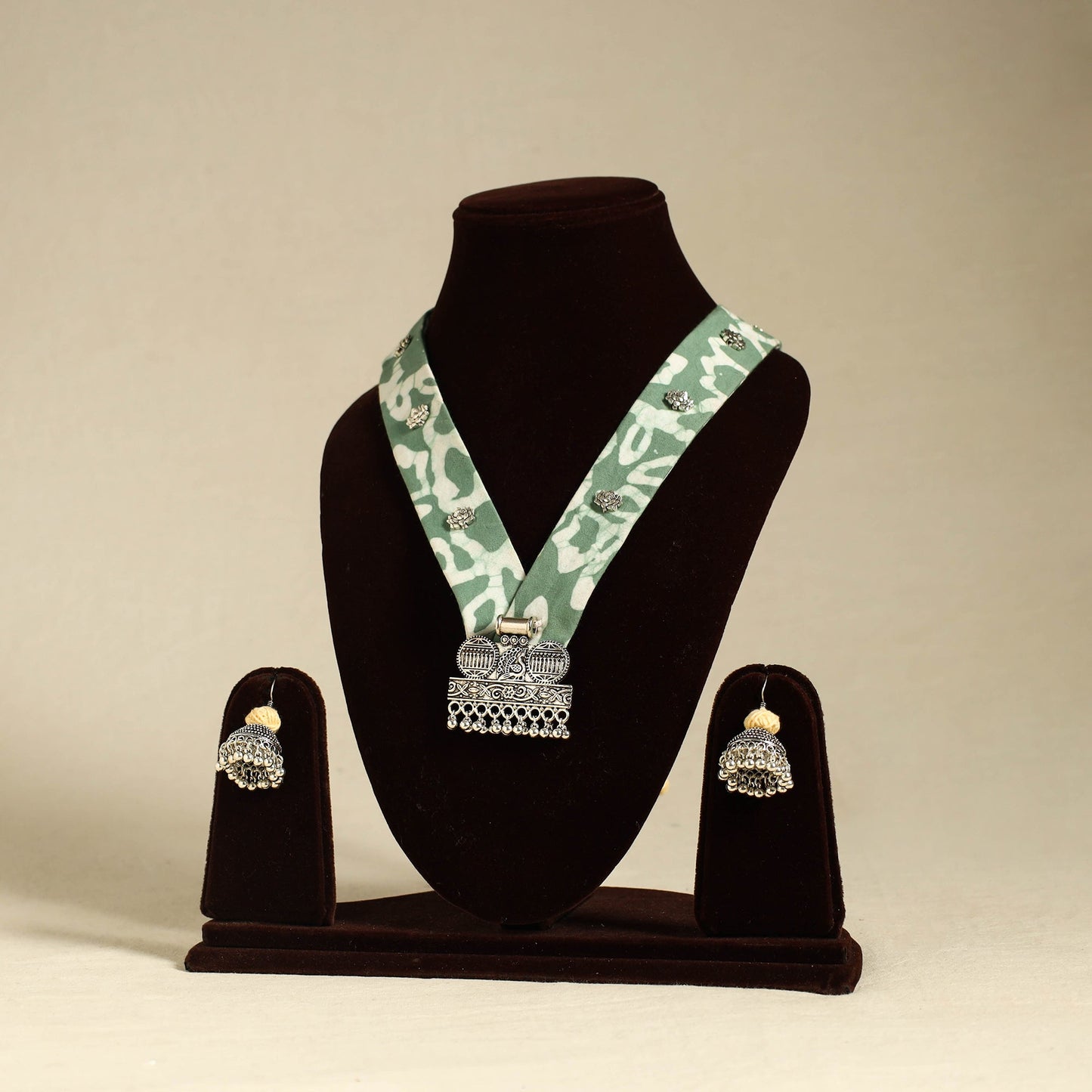Buy Fabart German Silver Necklace Set