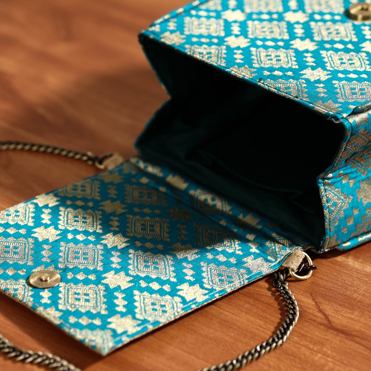 Fabric Embellished Embroidered Party Hand Bag
