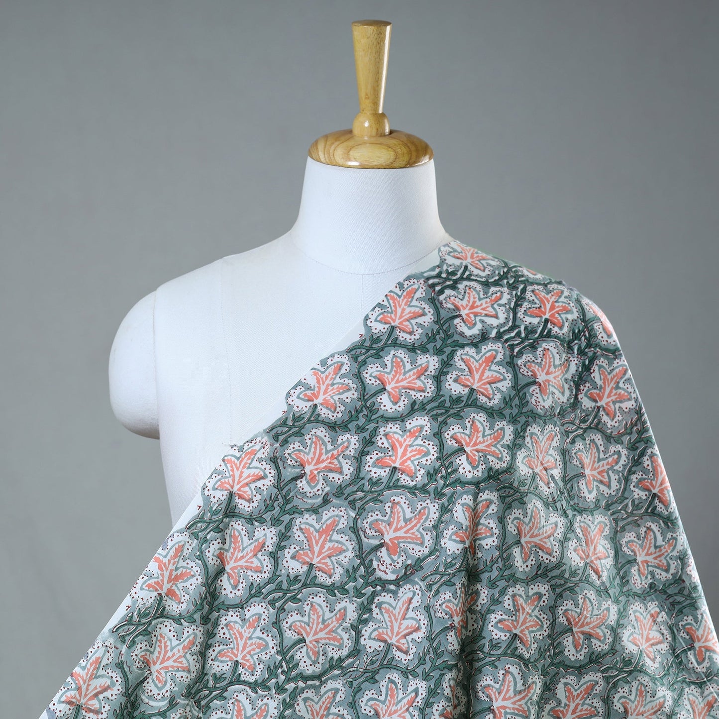 Sanganeri Block Print Fabric - Floral Rajasthani