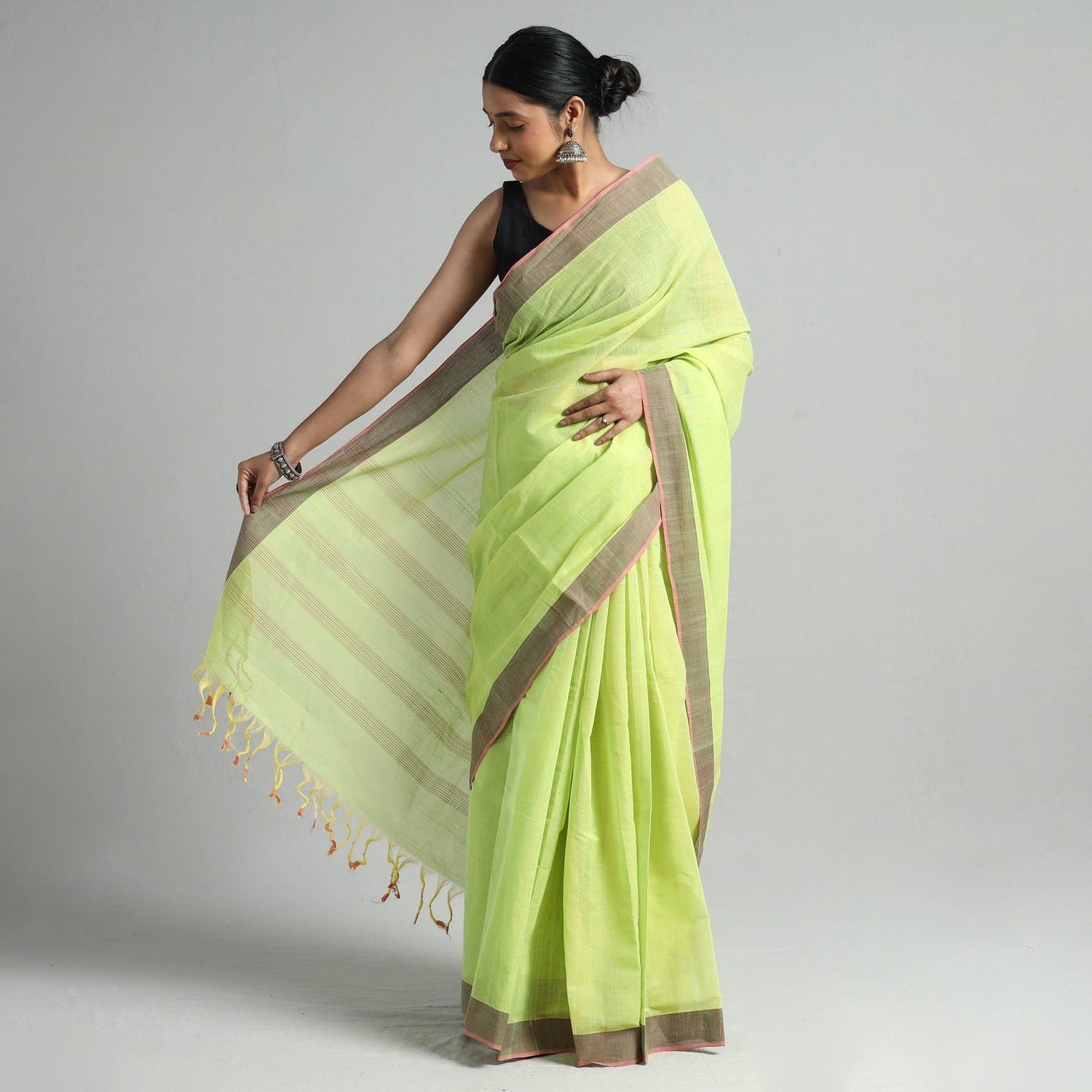 Godavari Plain Cotton Handloom Saree