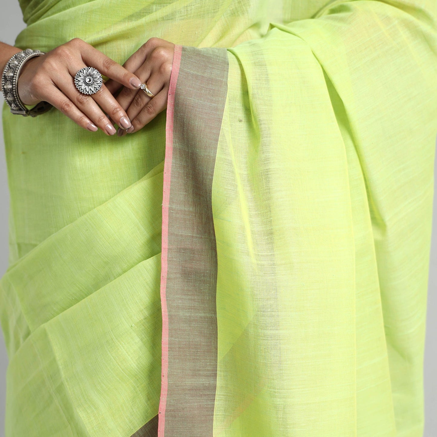 Godavari Plain Cotton Handloom Saree