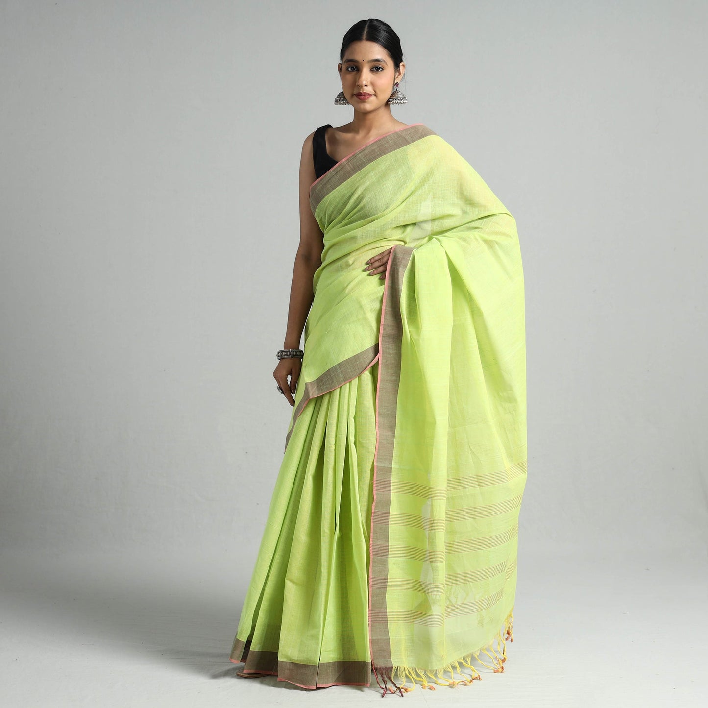 Godavari Plain Cotton Handloom Saree