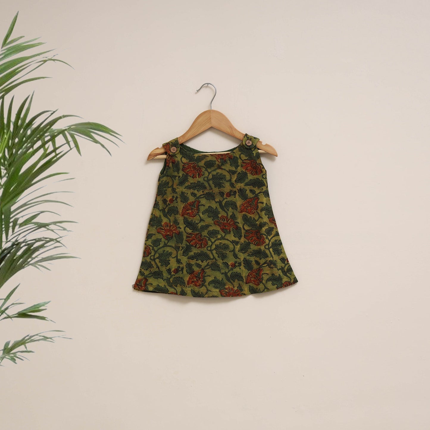 Hand bagru cotton baby girl dress (6-12 months) 09