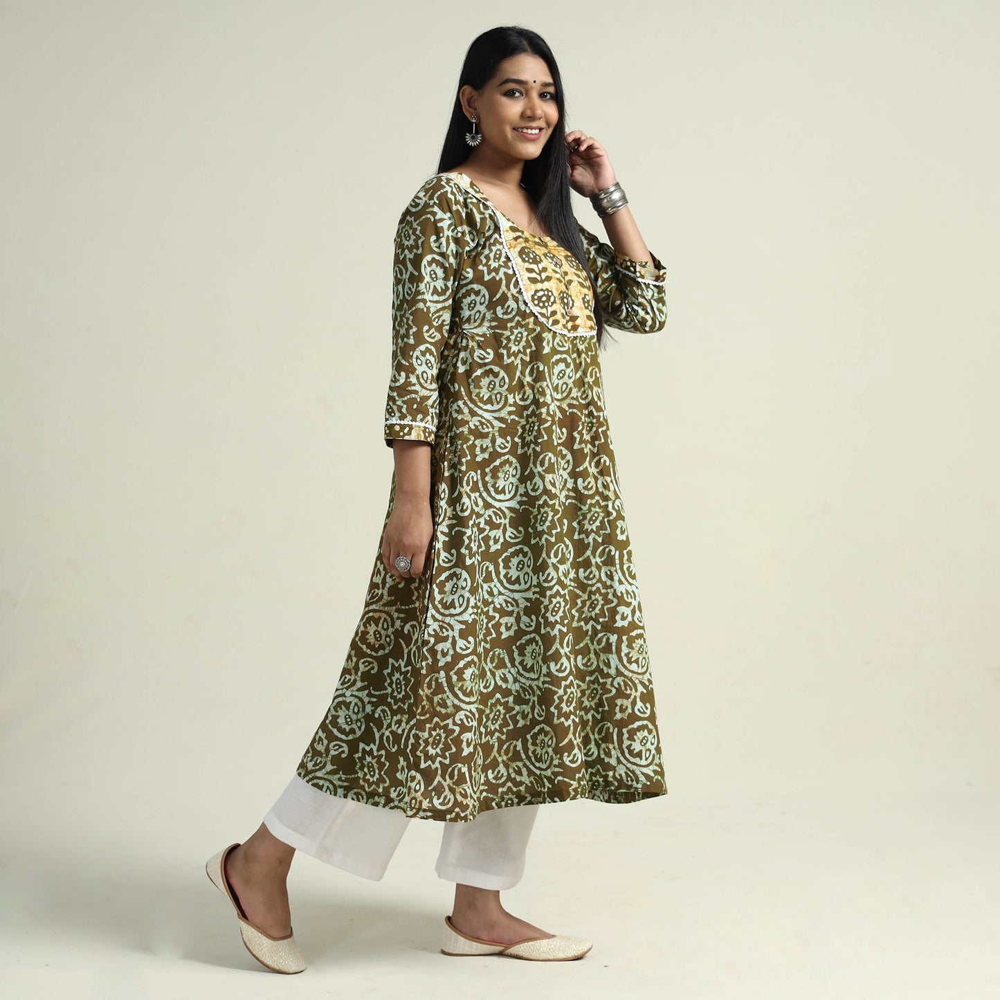 Mangalagiri Kurta with Palazzo Set