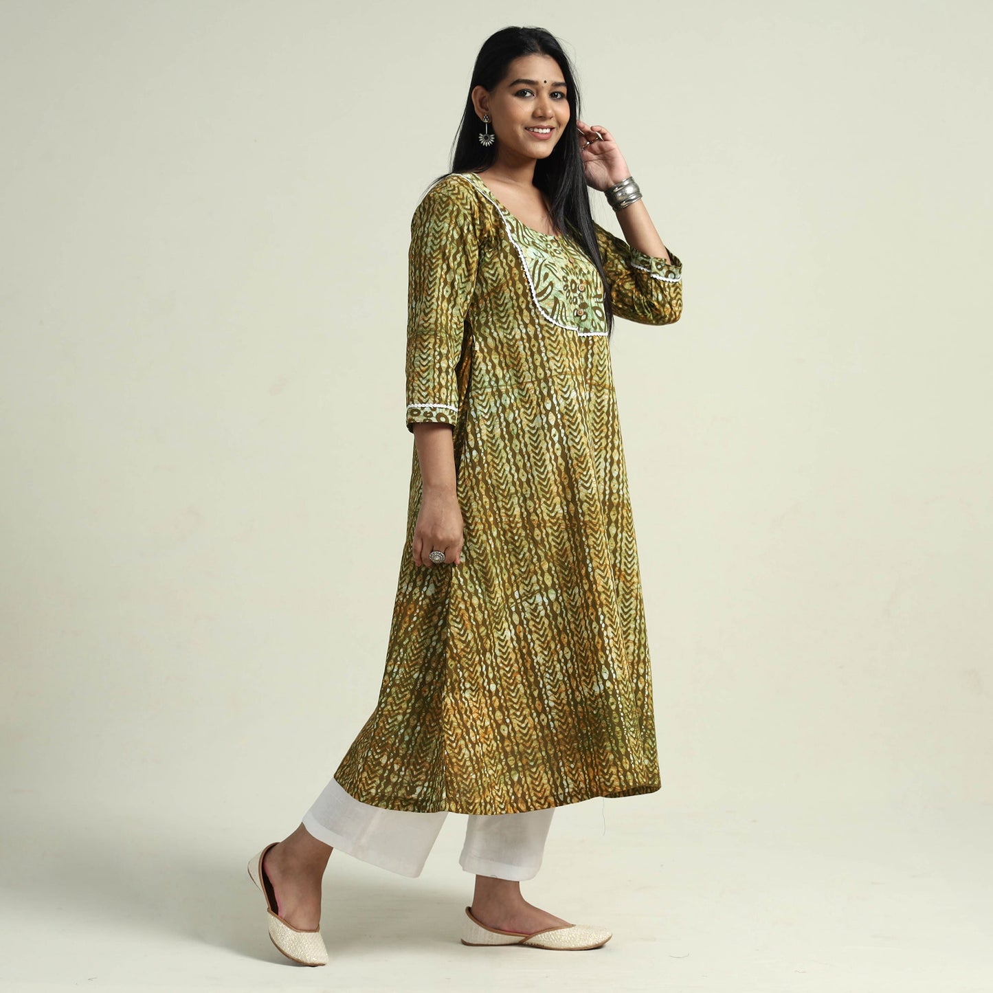 Batik Kurta with Palazzo Set