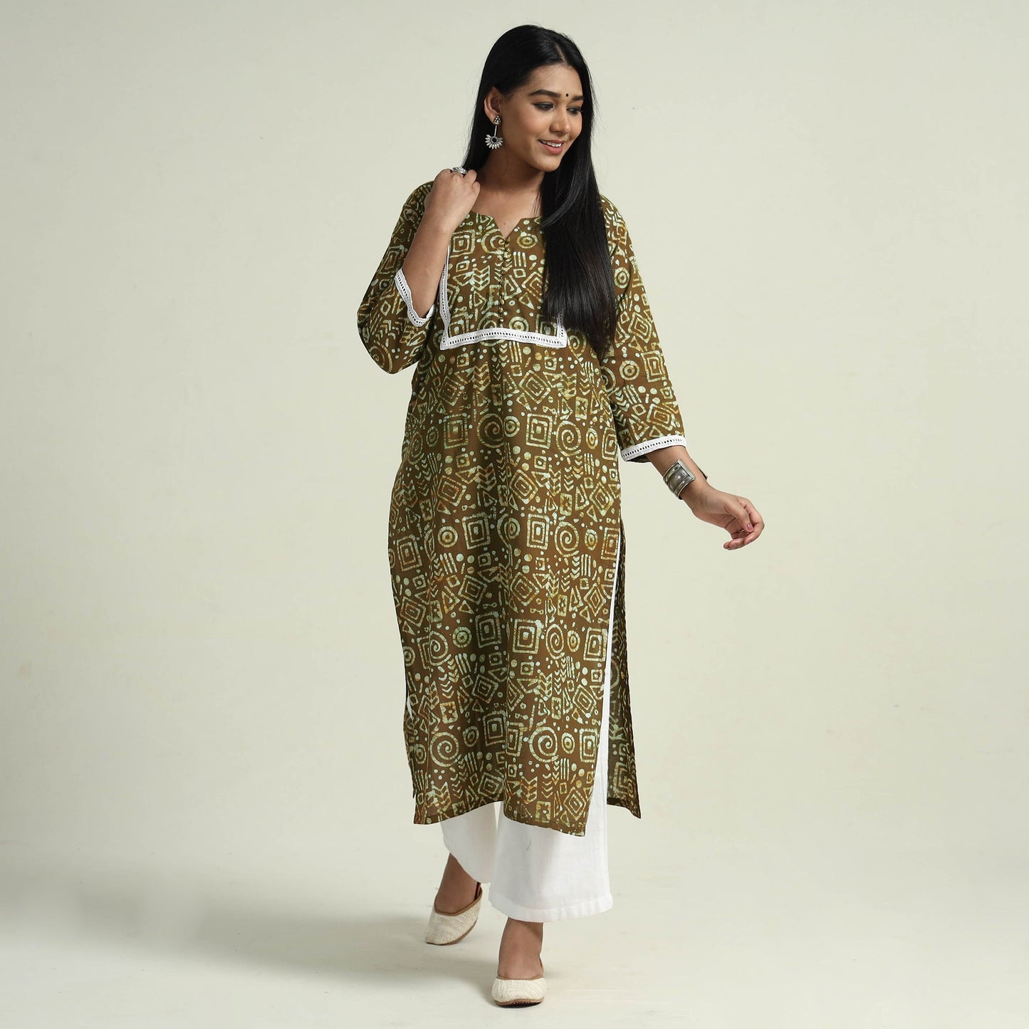 Batik Kurta with Palazzo Set