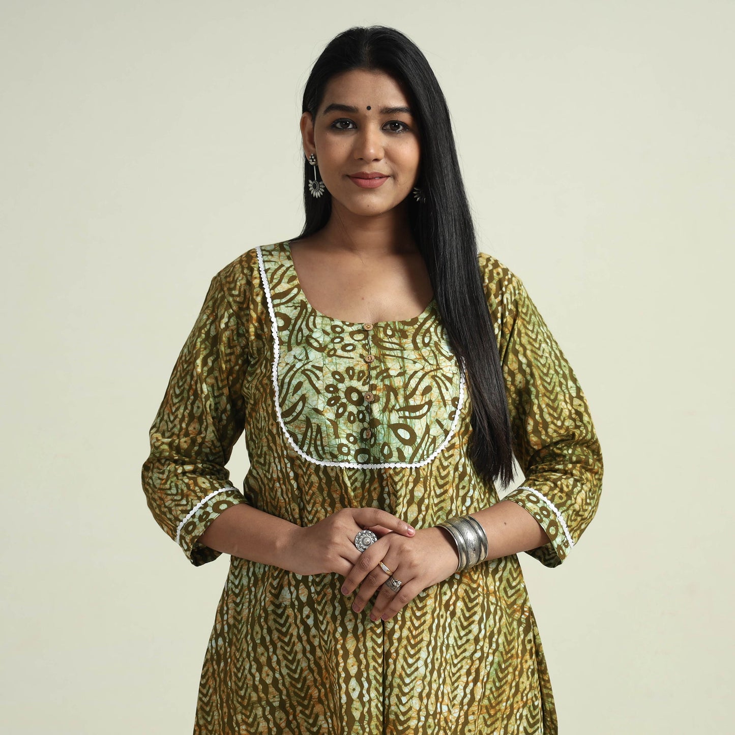 Batik Kurta with Palazzo Set