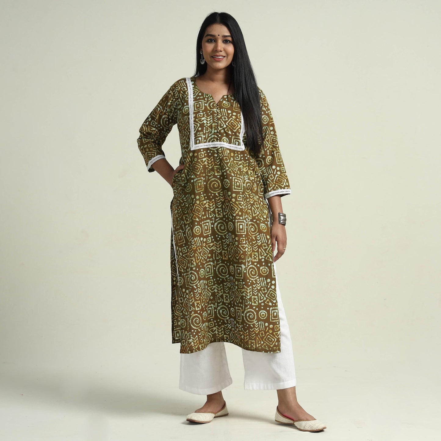 Batik Kurta with Palazzo Set