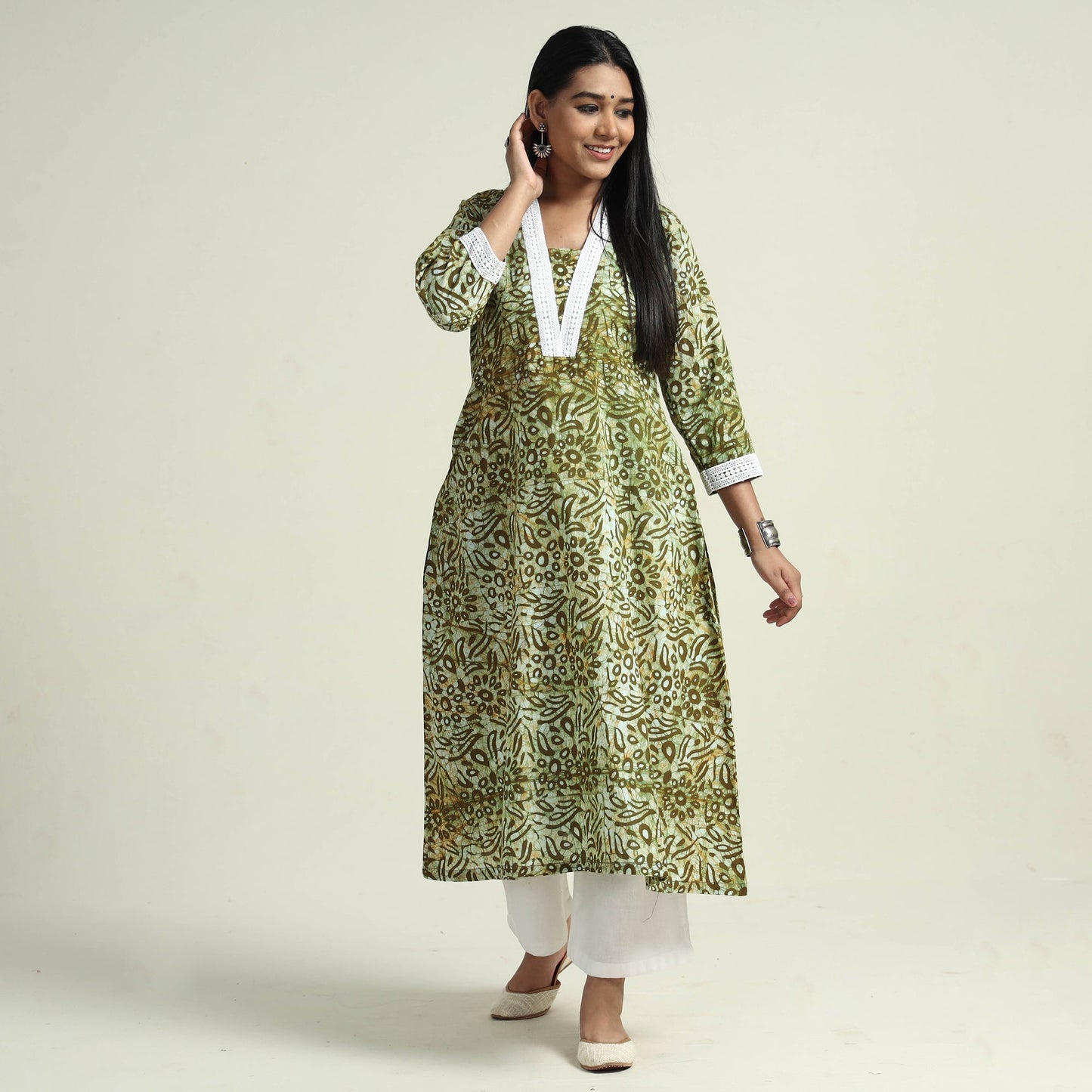 Batik Kurta with Palazzo Set