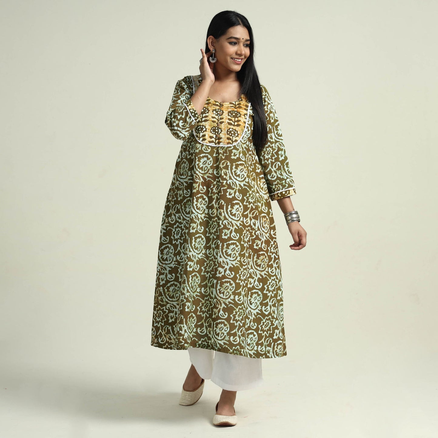 Mangalagiri Kurta with Palazzo Set