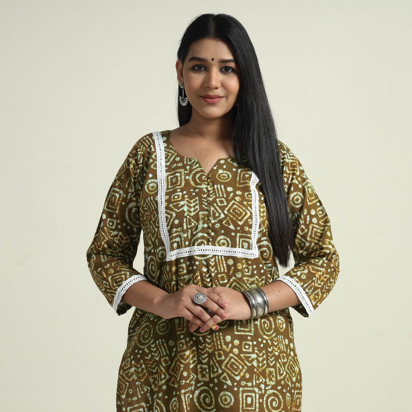 Batik Kurta with Palazzo Set