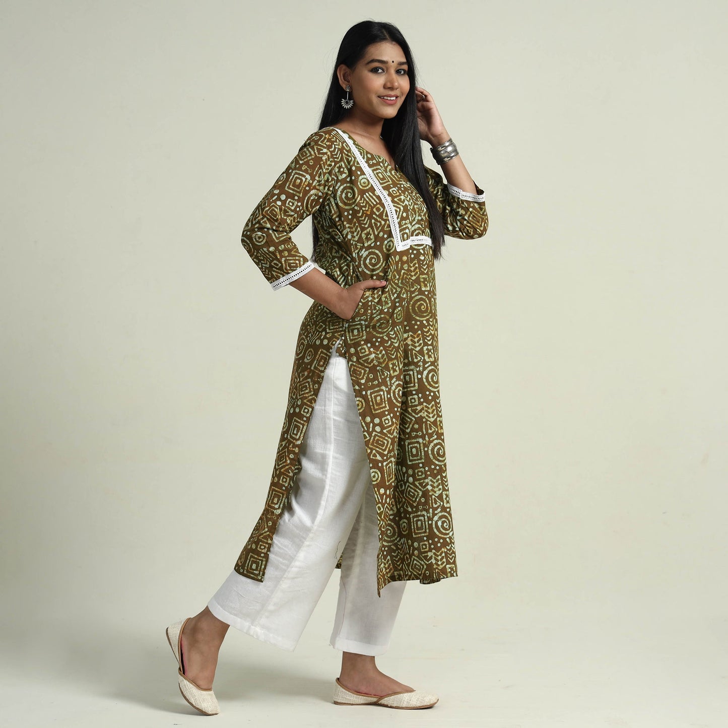 Batik Kurta with Palazzo Set
