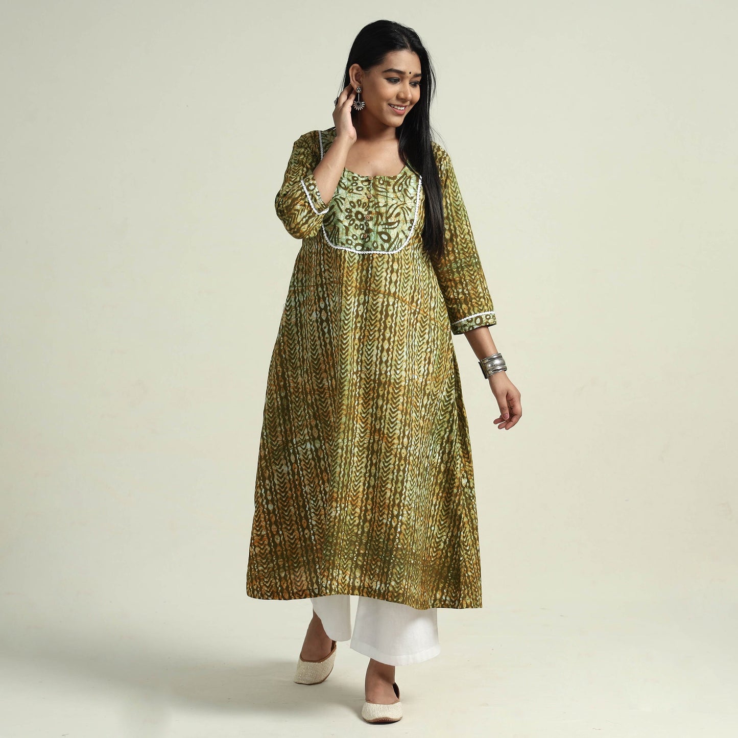 Batik Kurta with Palazzo Set