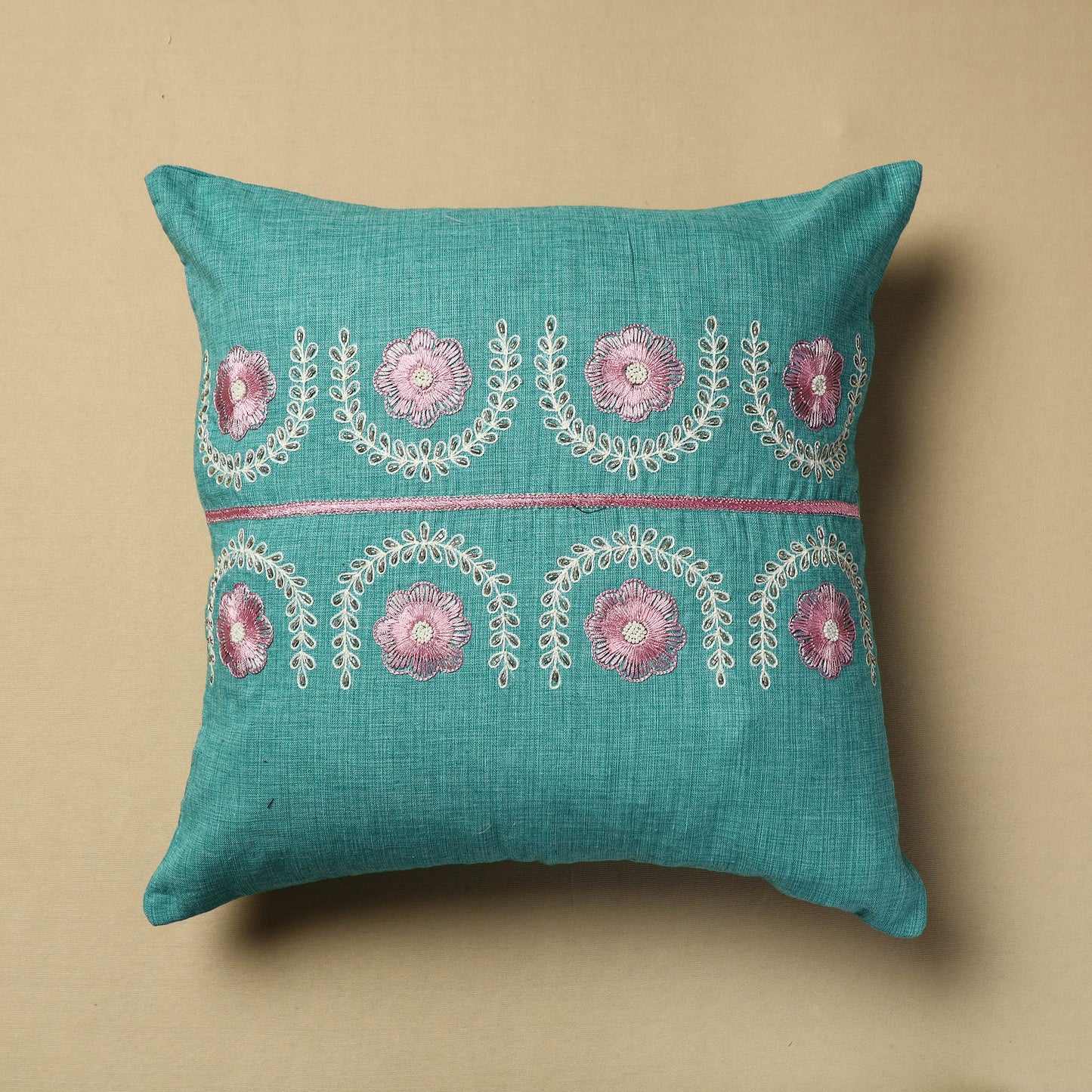 Embroidery Cotton Cushion Cover