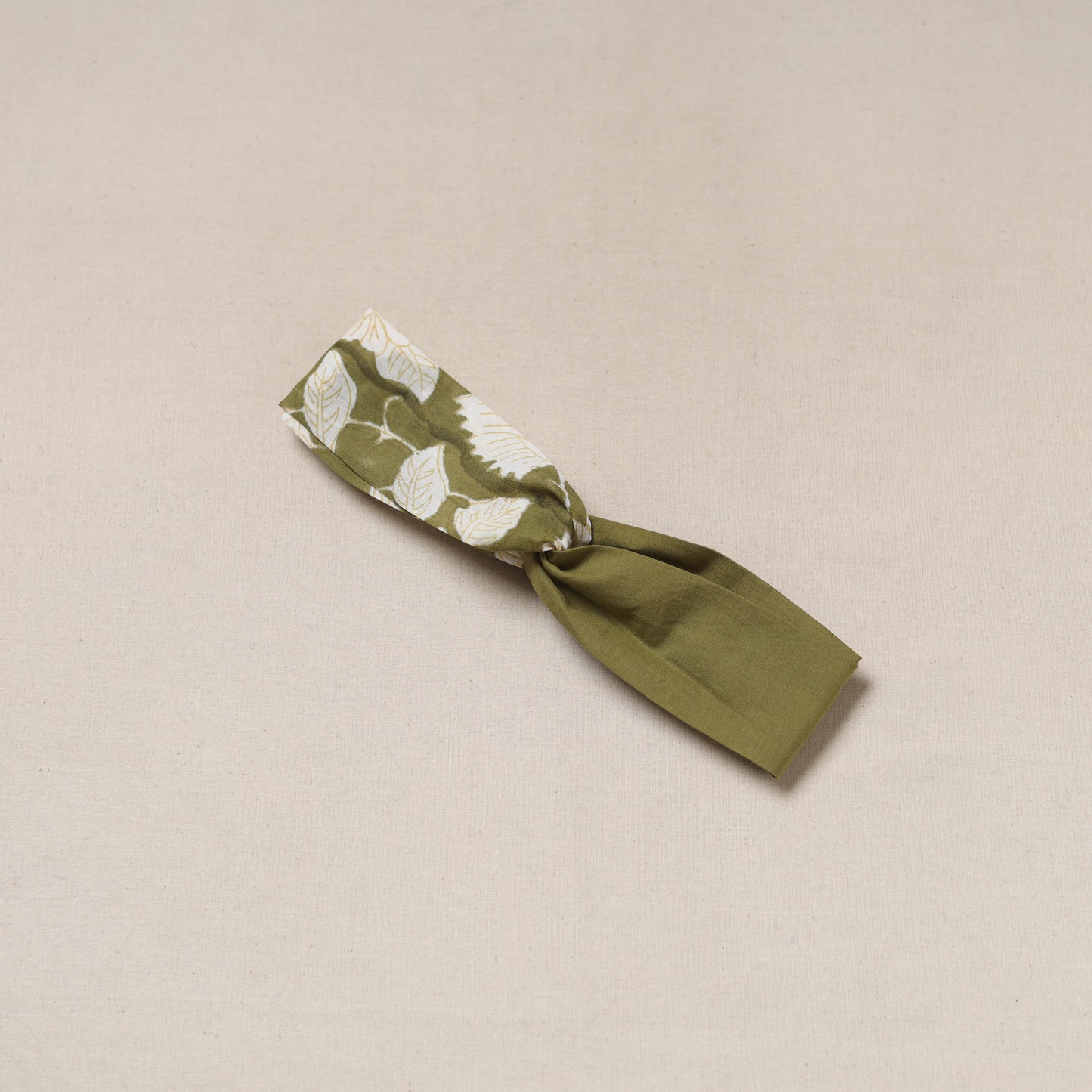 Handcrafted cotton elastic headband 01