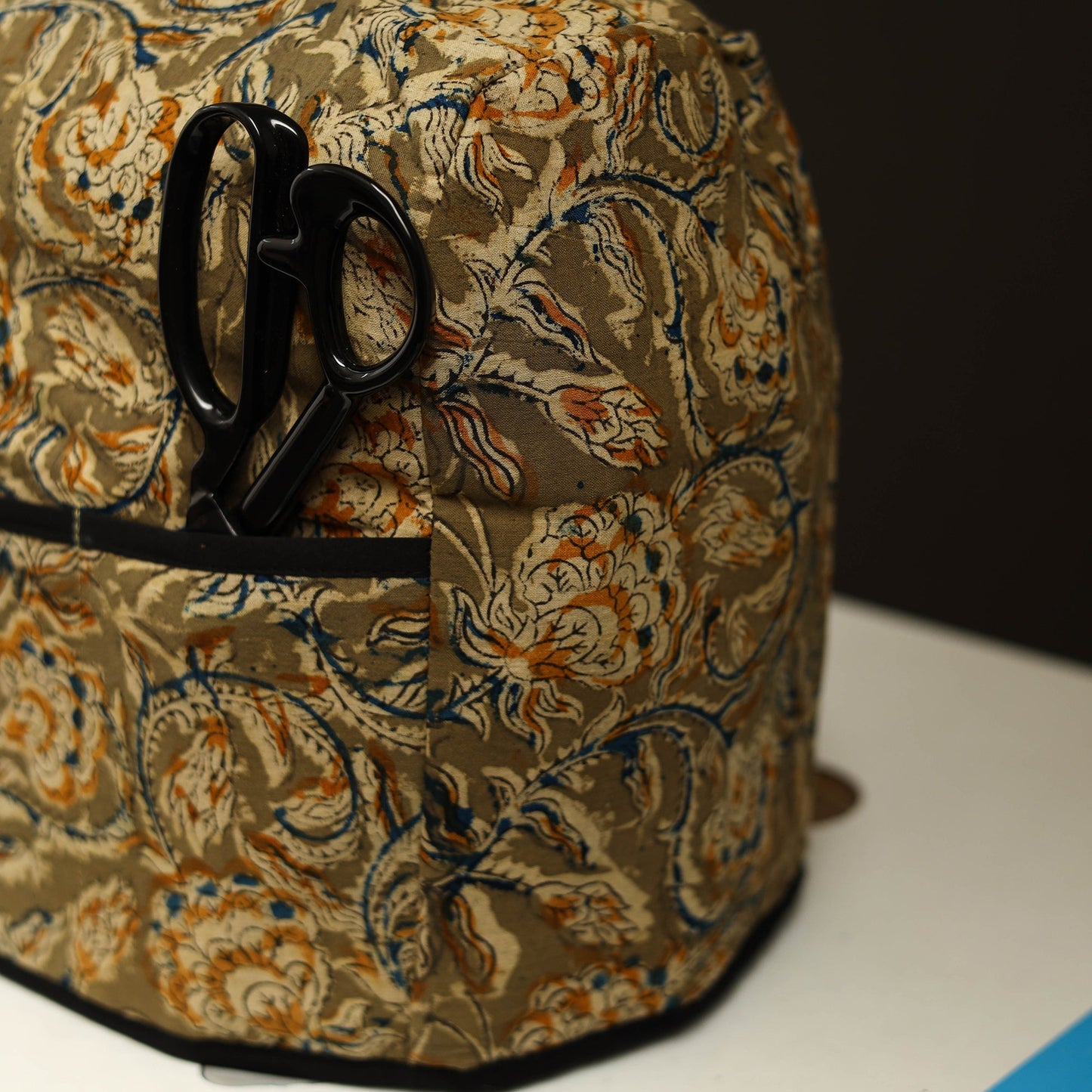 Green Handcrafted Cotton Sewing Machine Cover