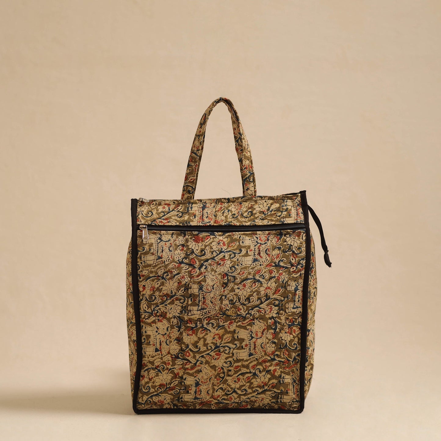 Green Handcrafted Cotton Shopping Hand Bag
