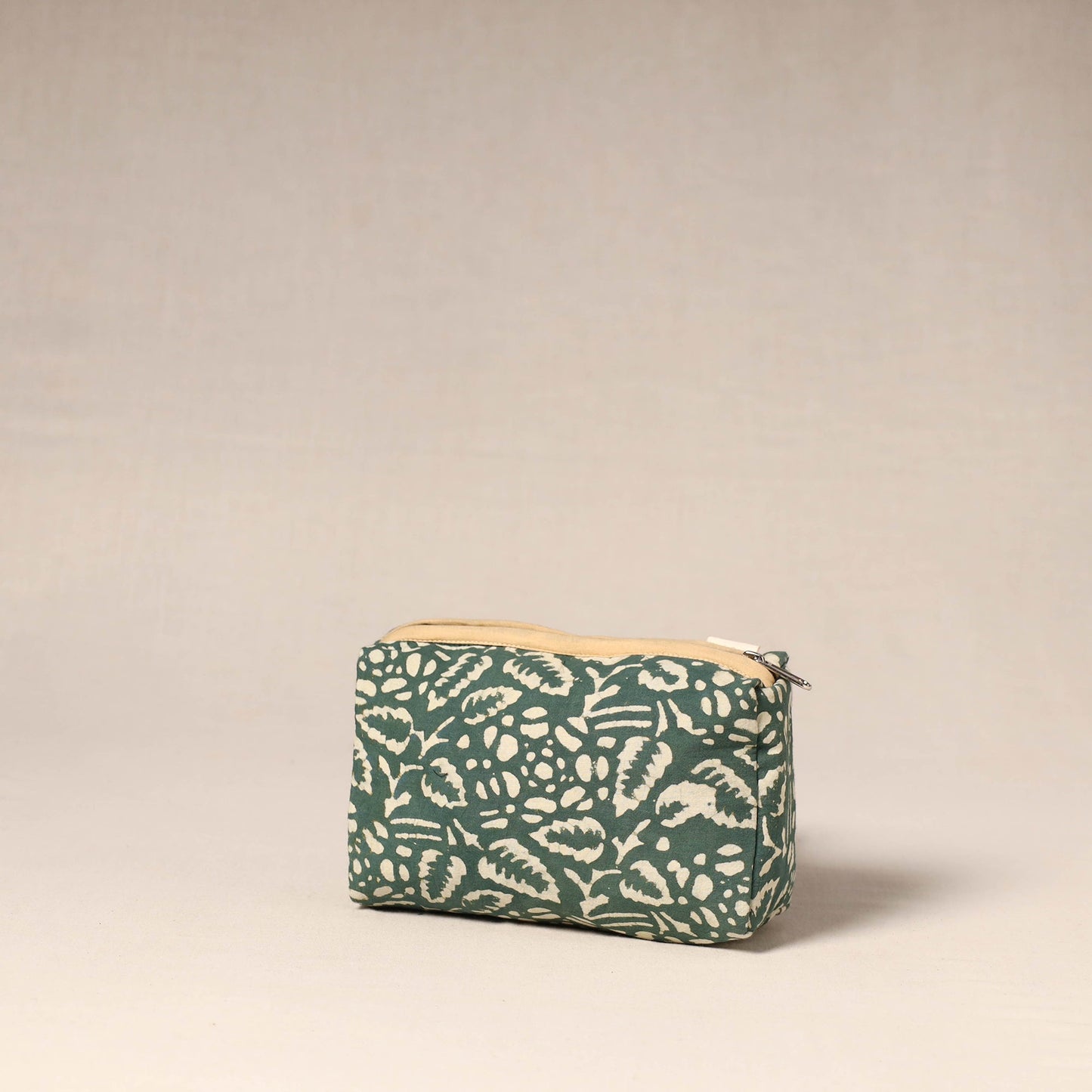 Brown - handcrafted fabric toiletry pouch 36