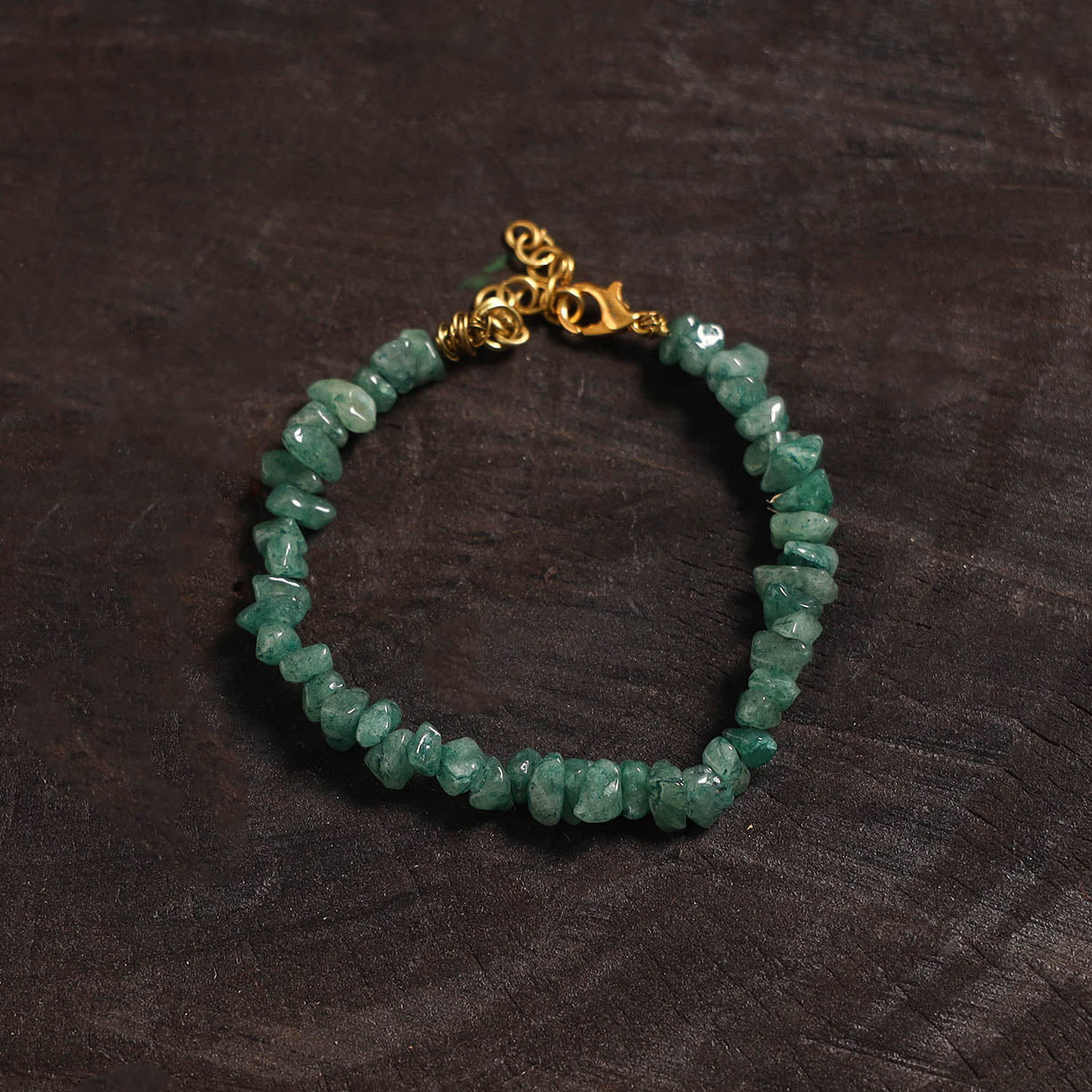 Handcrafted glass stone bracelet 08