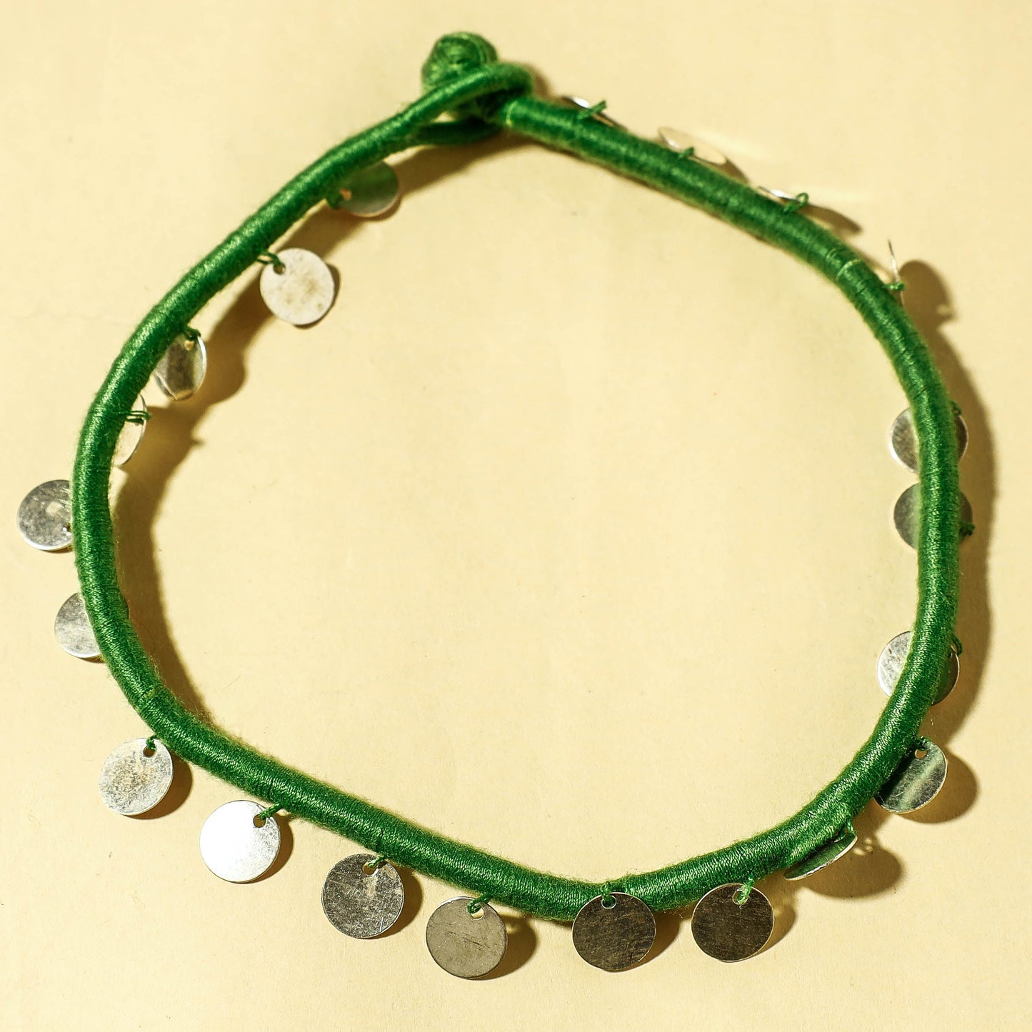 Buy Handcrafted Patwa Thread & Sequin Work Anklet 33 Online at iTokri.com