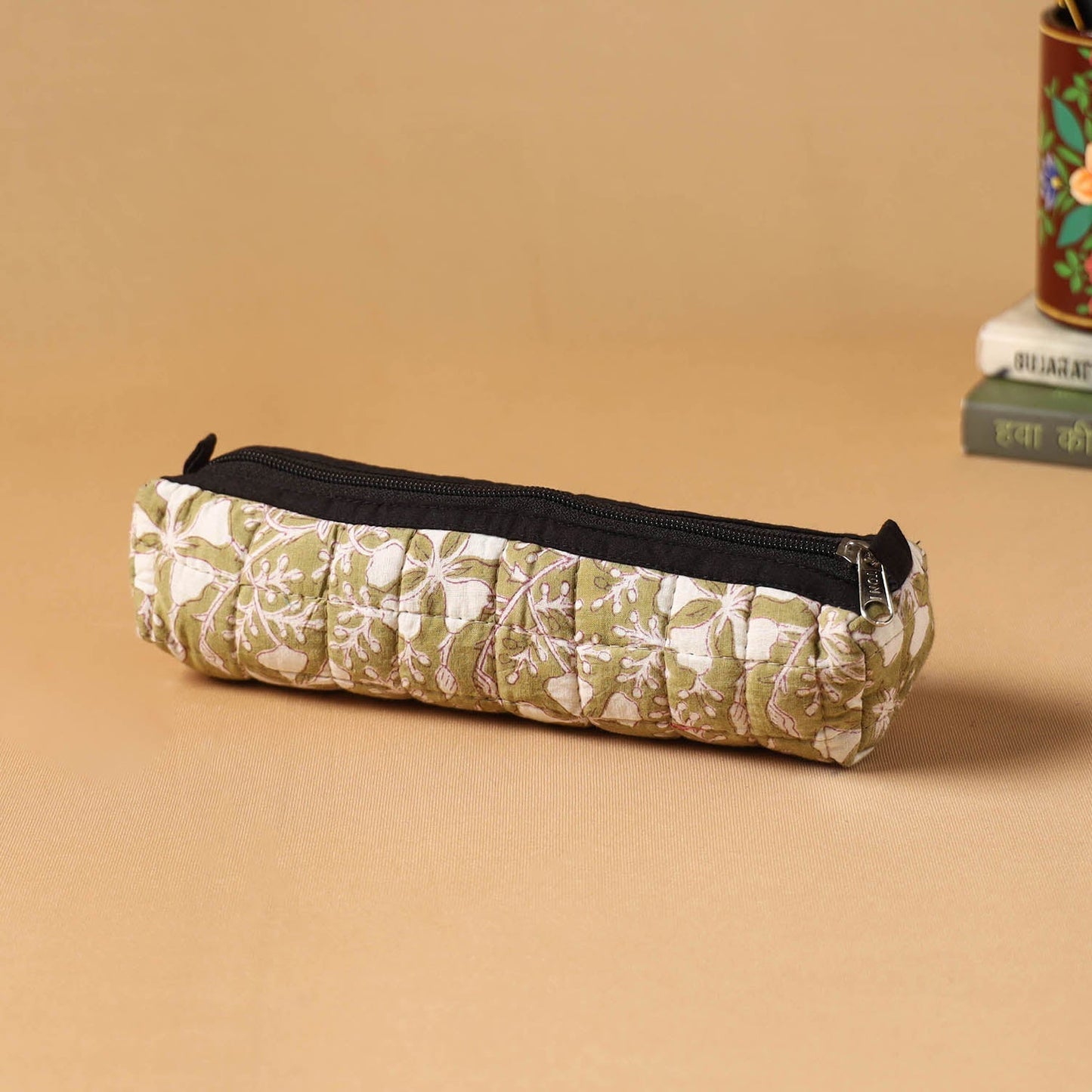 Handcrafted quilted pencil pouch 12