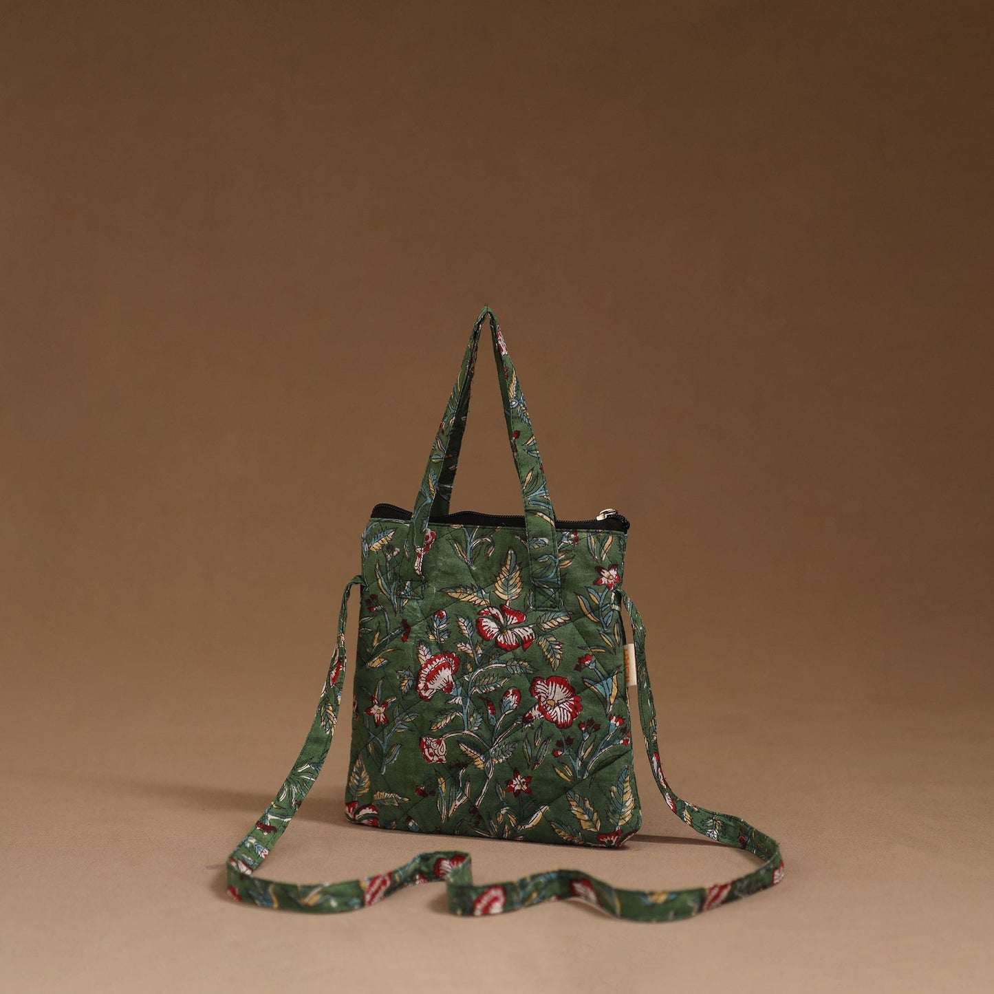 Handcrafted quilted sling bag 10