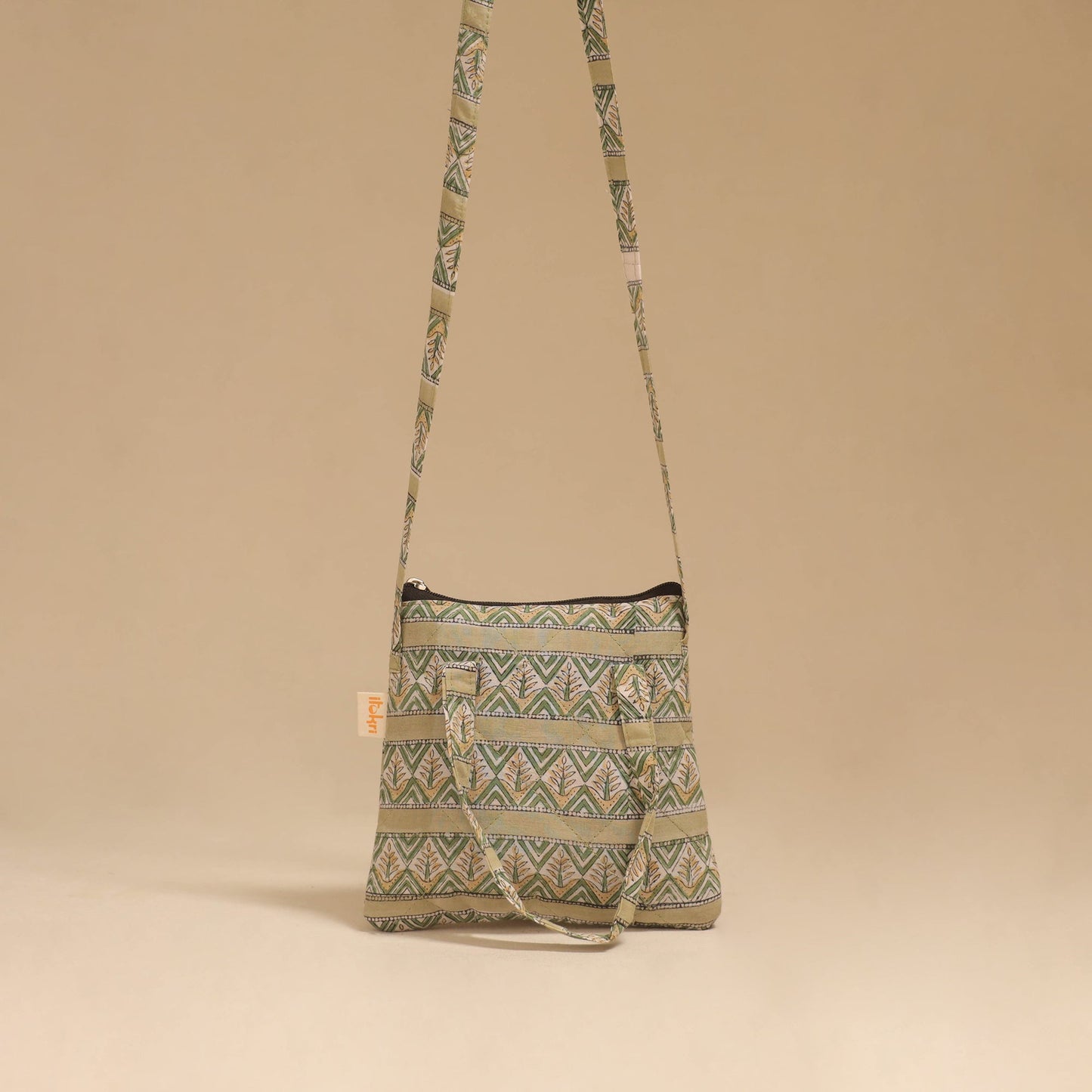 Handcrafted quilted sling bag 20