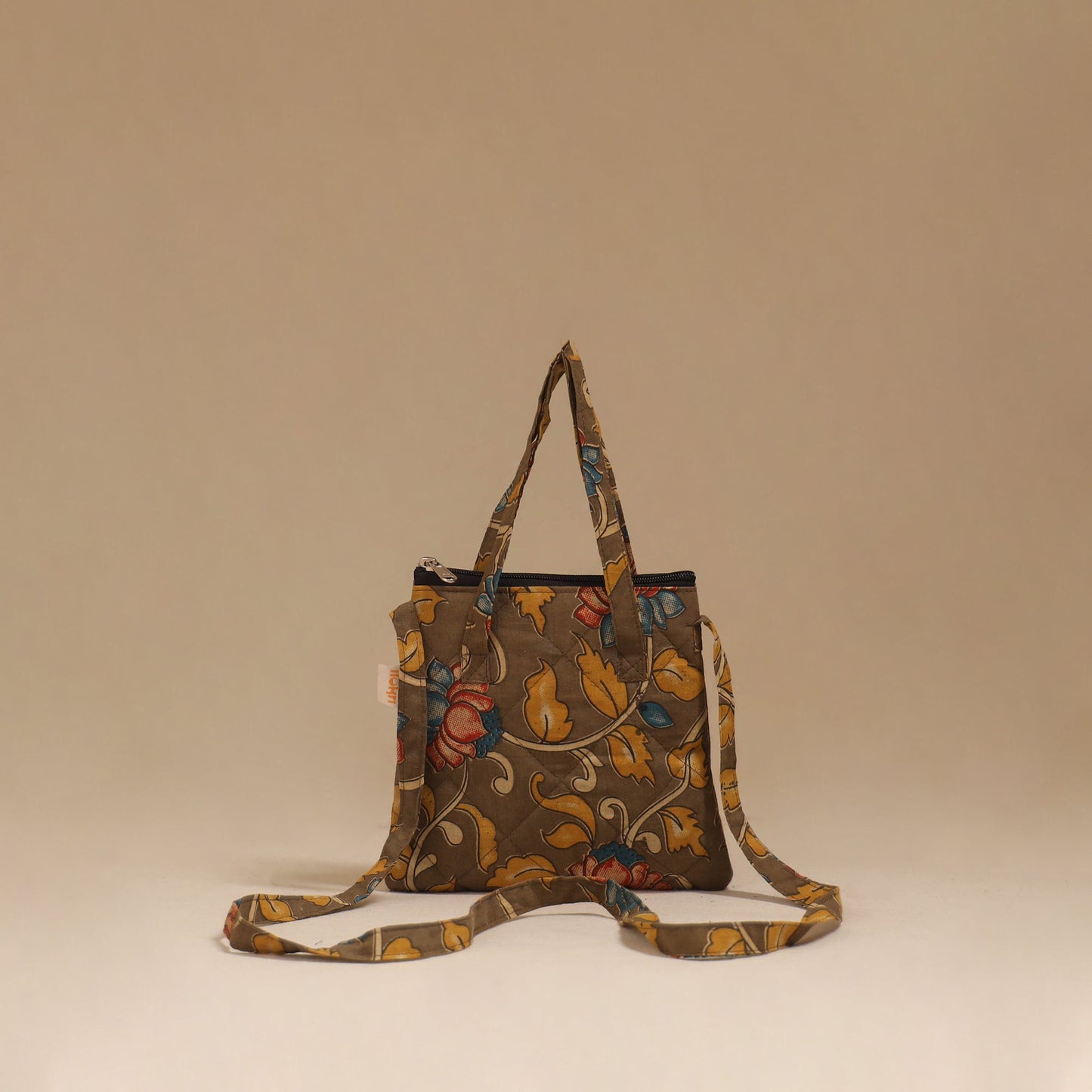 Handcrafted quilted sling bag 21