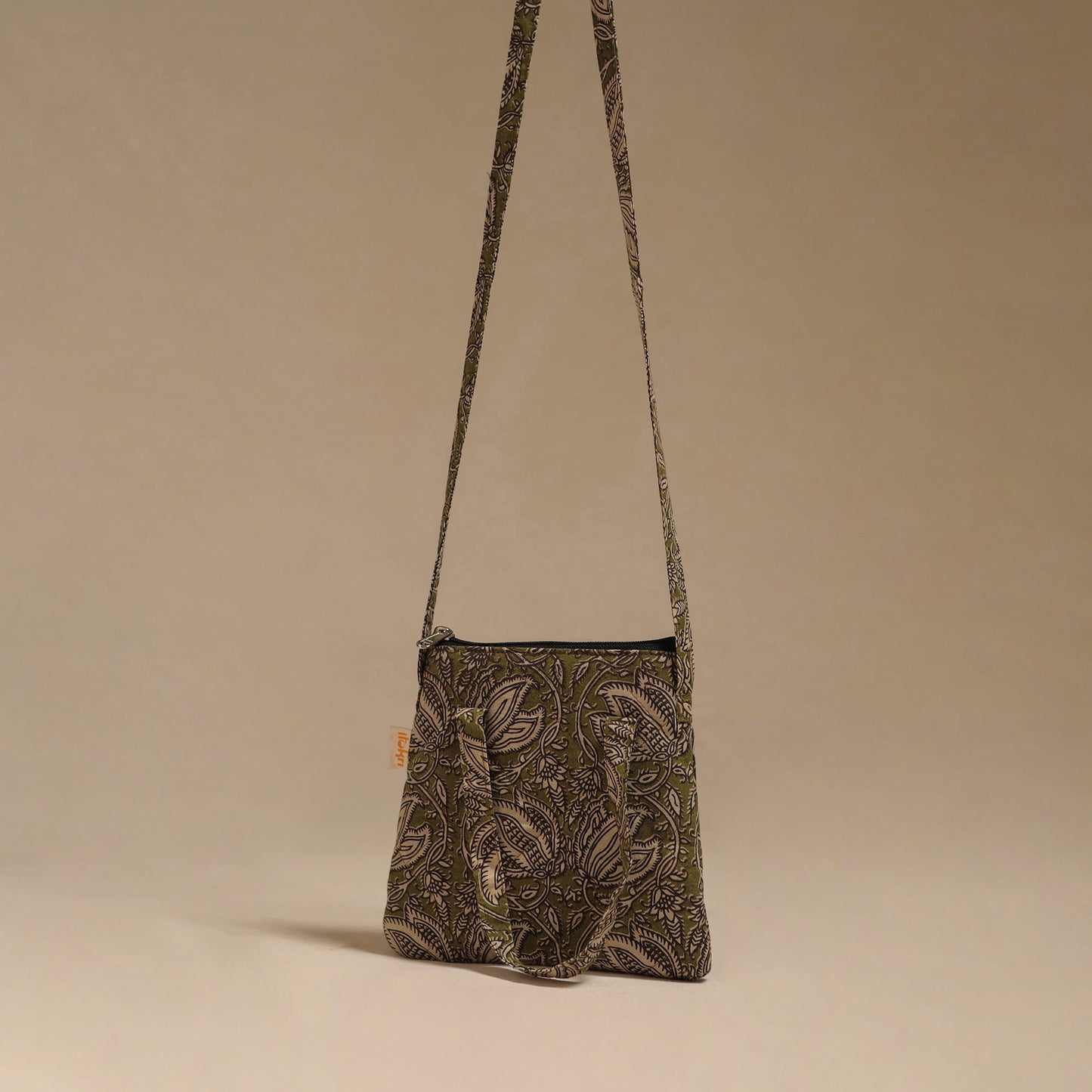 Handcrafted quilted sling bag 21