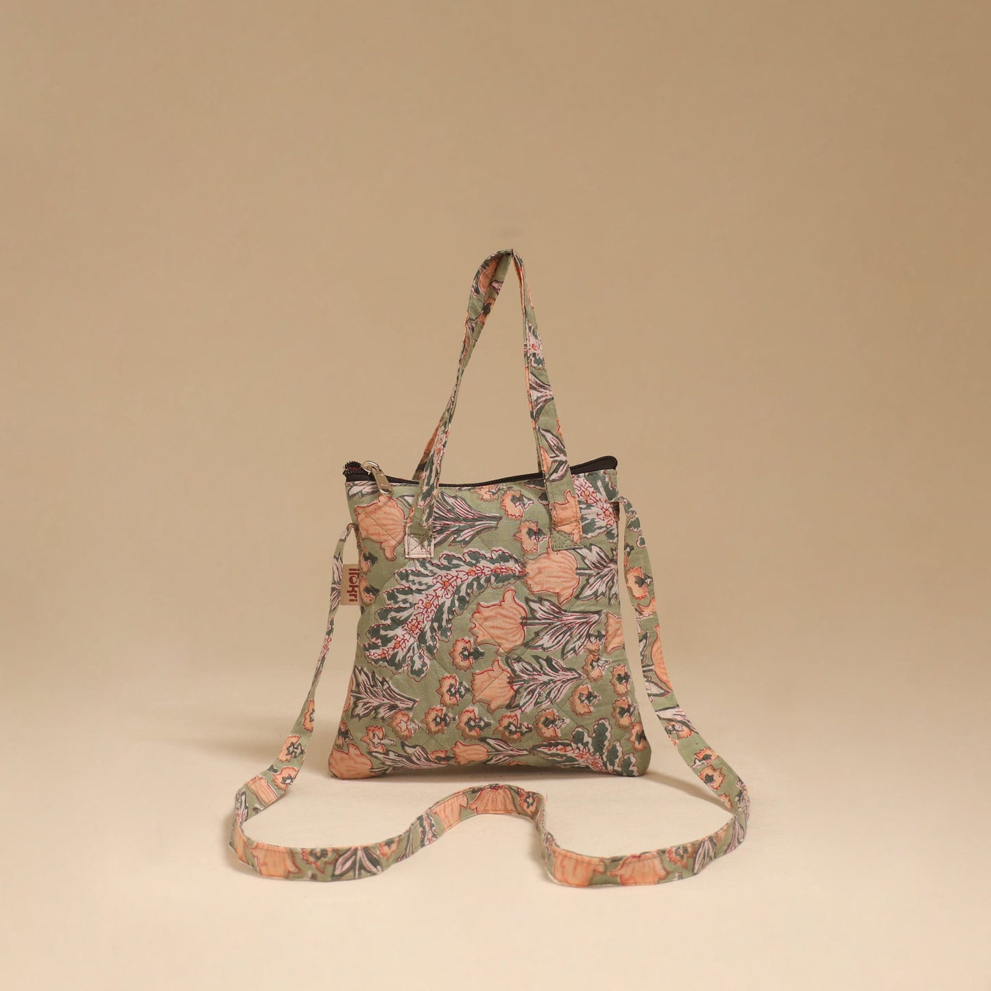 Handcrafted quilted sling bag 23