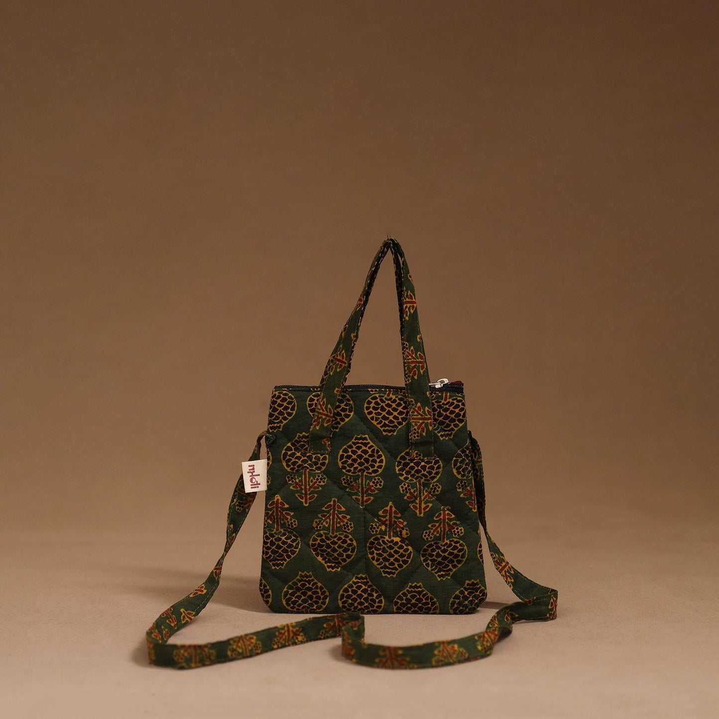 Handcrafted quilted sling bag 27