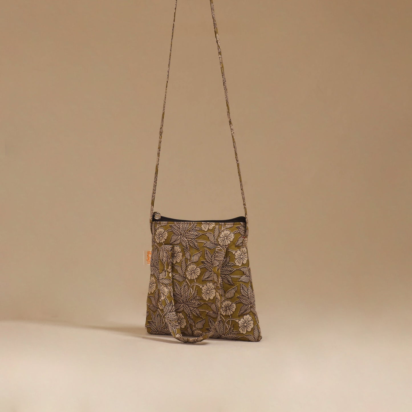 Handcrafted quilted sling bag 27