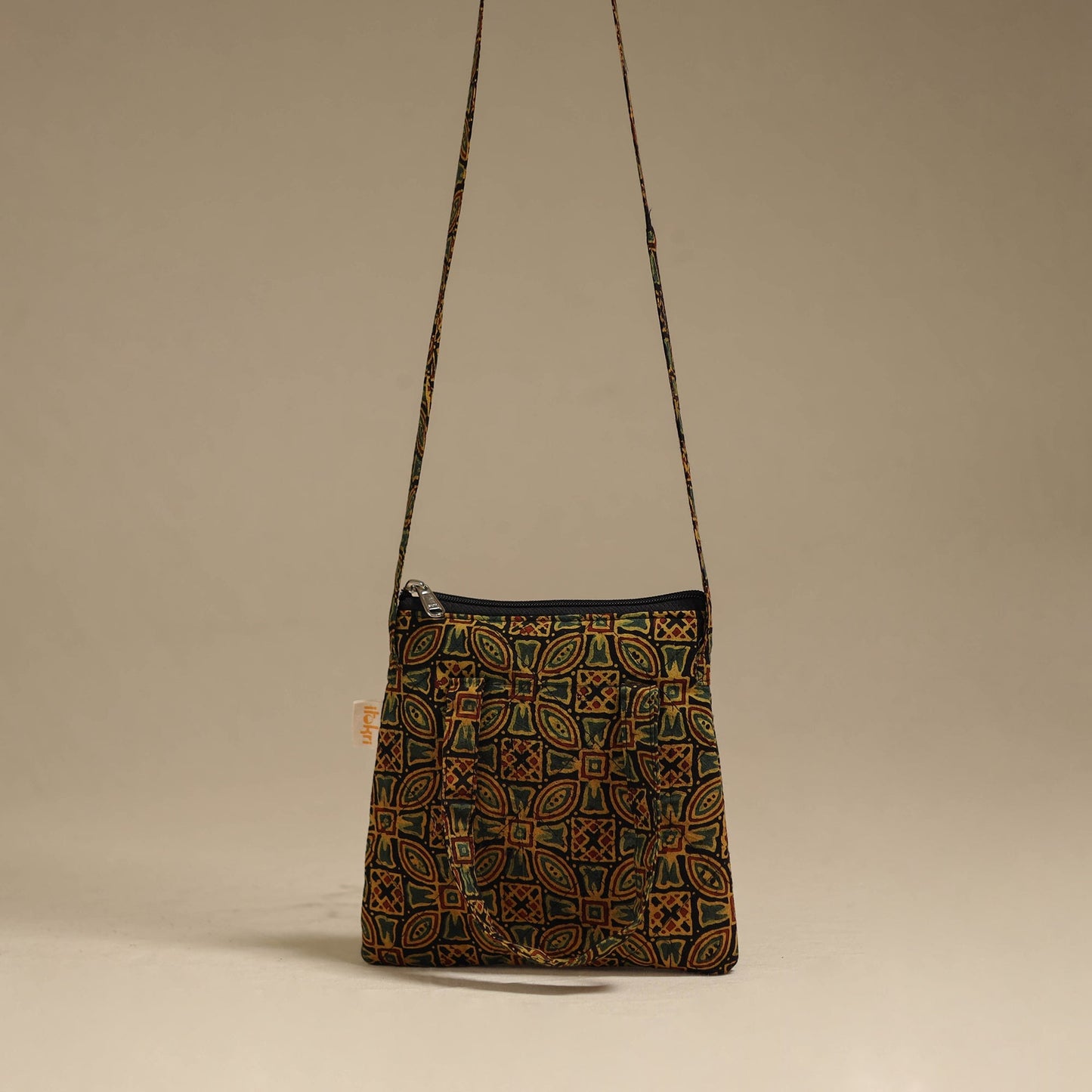 Handcrafted quilted sling bag 29
