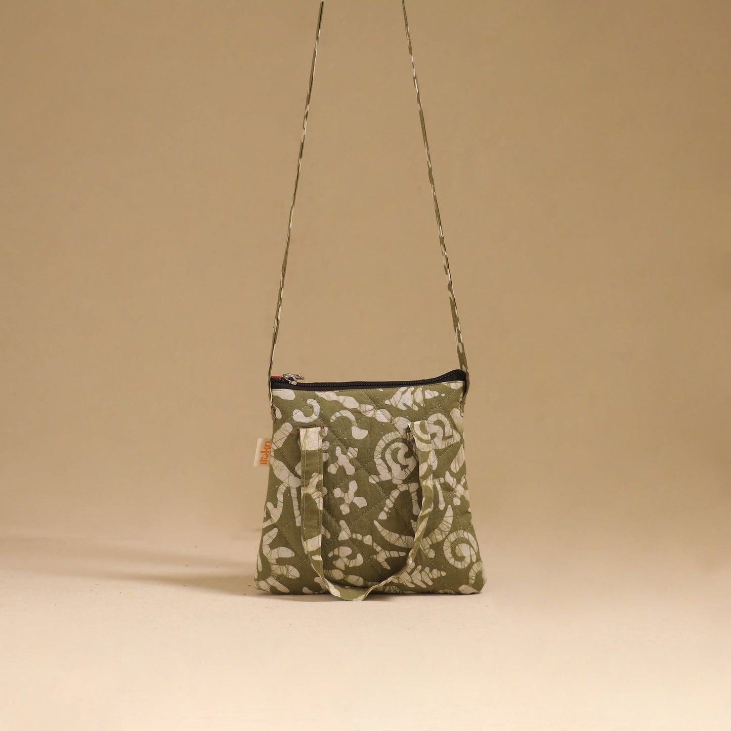 Handcrafted quilted sling bag 30